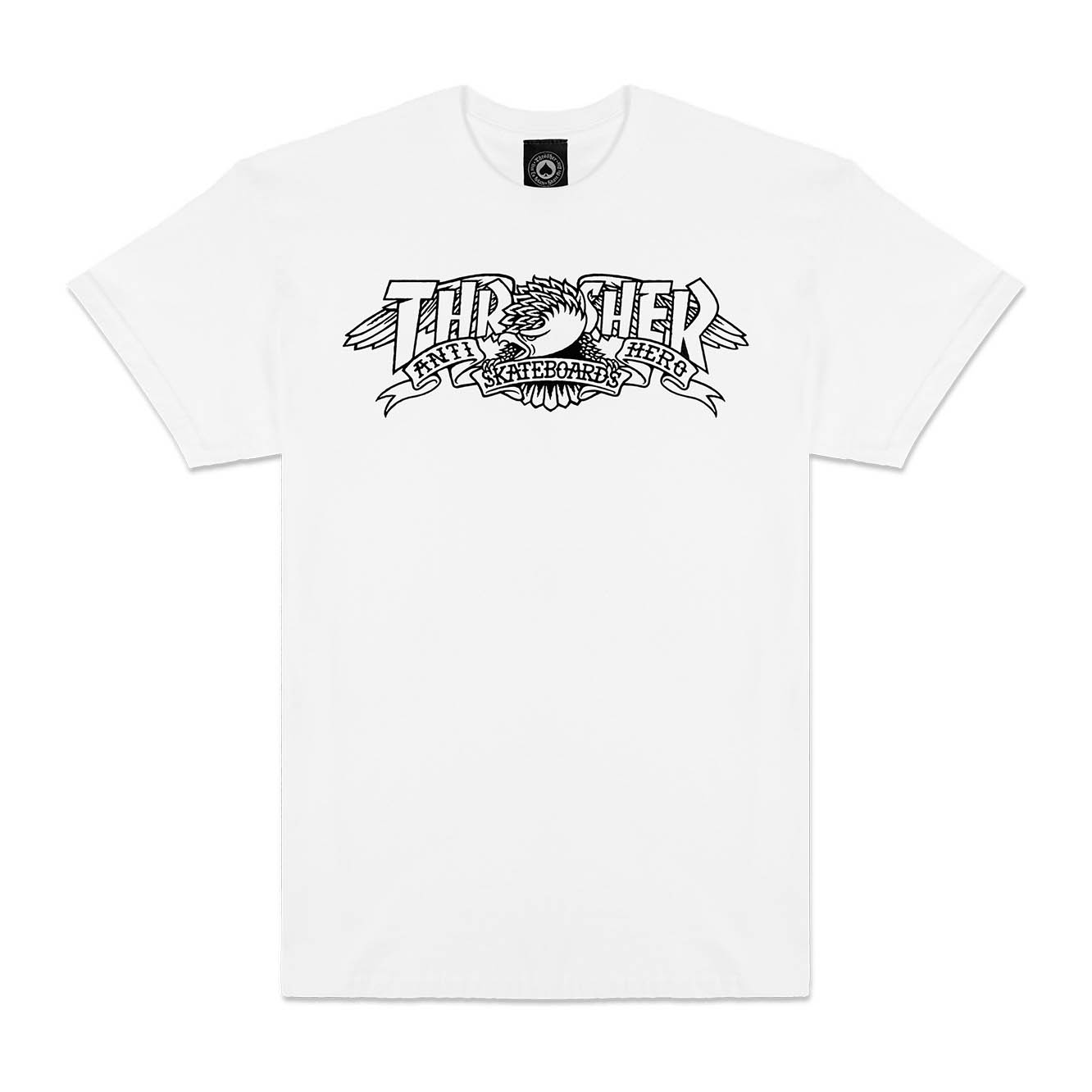 Camiseta Thrasher X Antihero Mag Banner White - Main Image