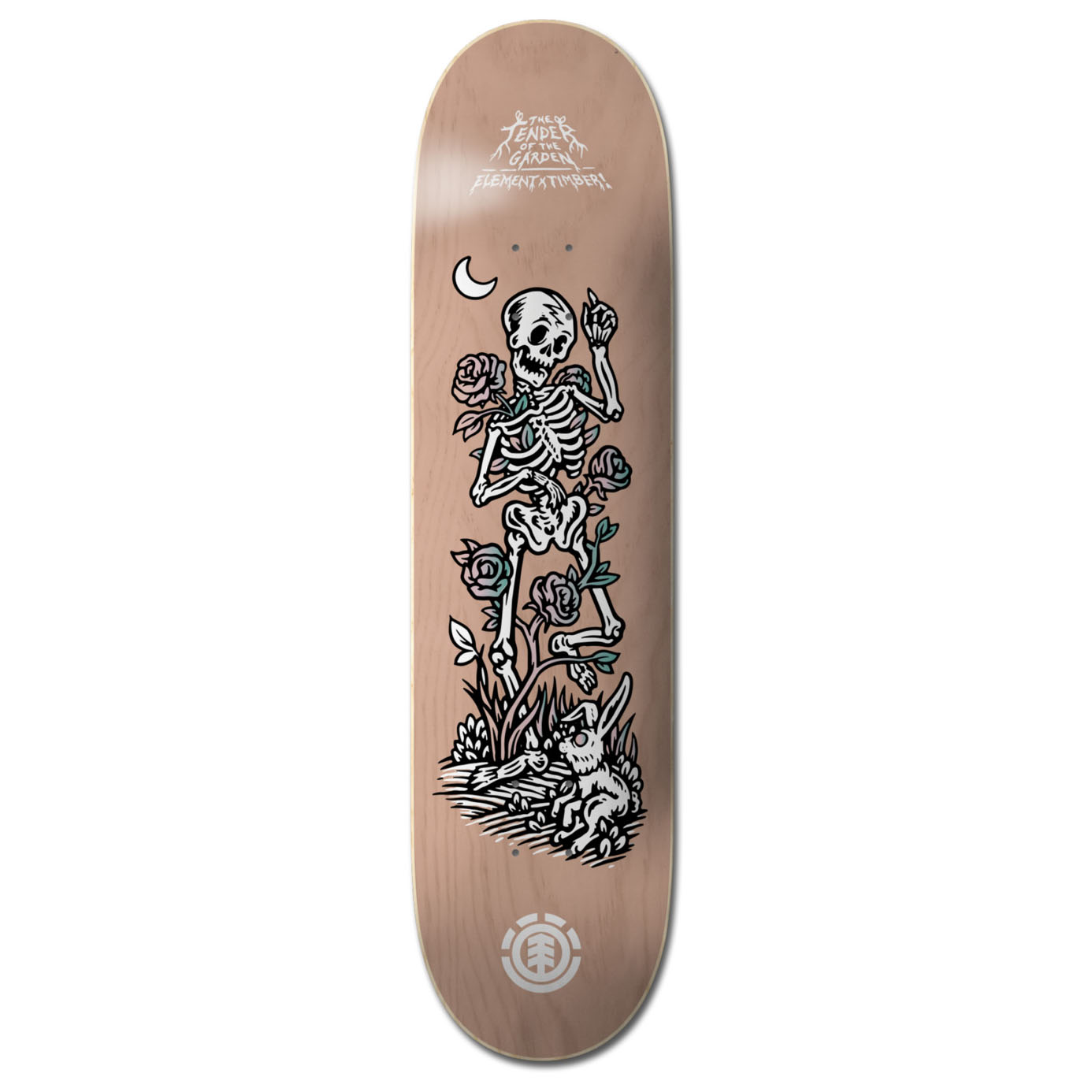 Tabla Skate Element Timber Garden Skeleton Lija