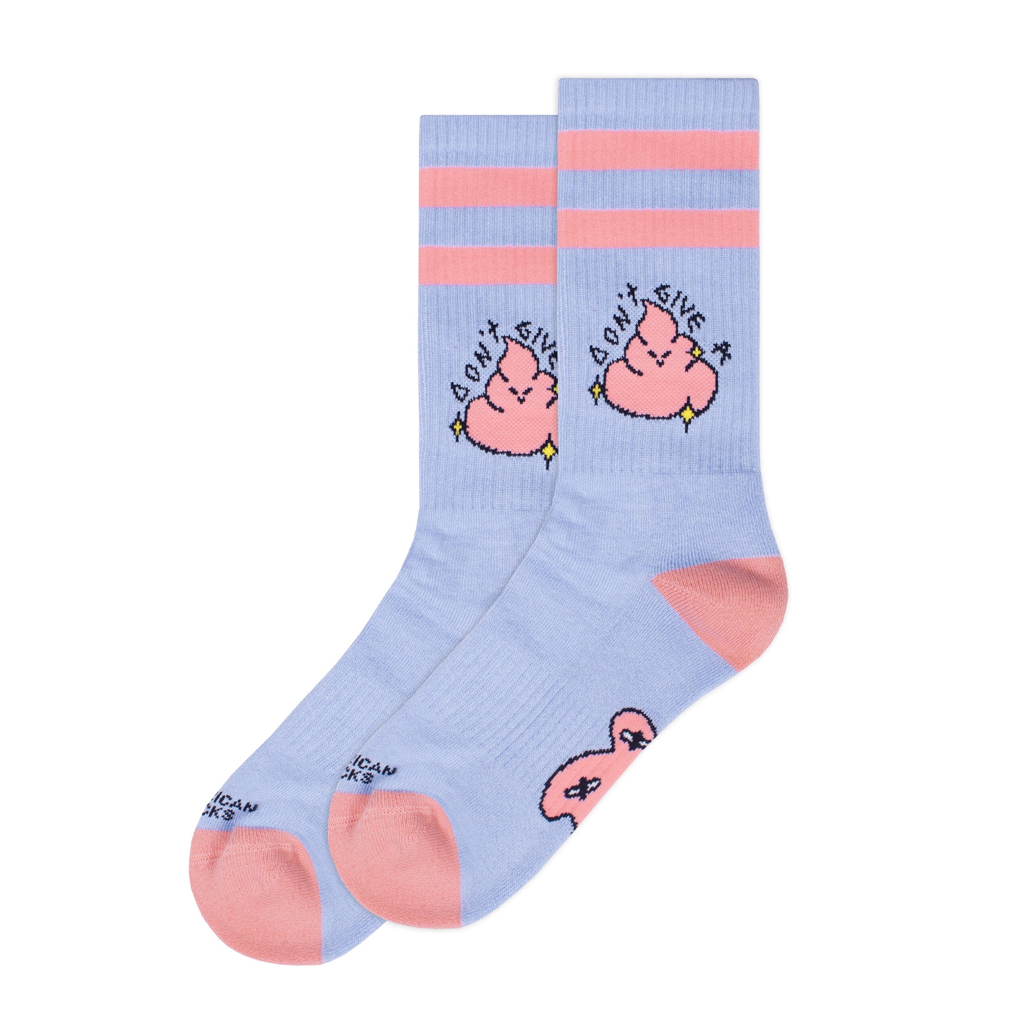 Calcetines American Socks azules y rosas
