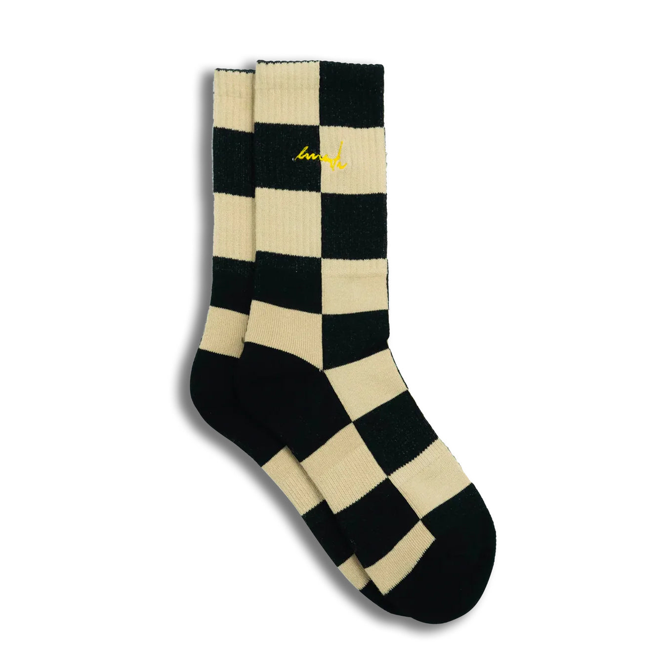 Calcetines Ementa Chess Black Beige