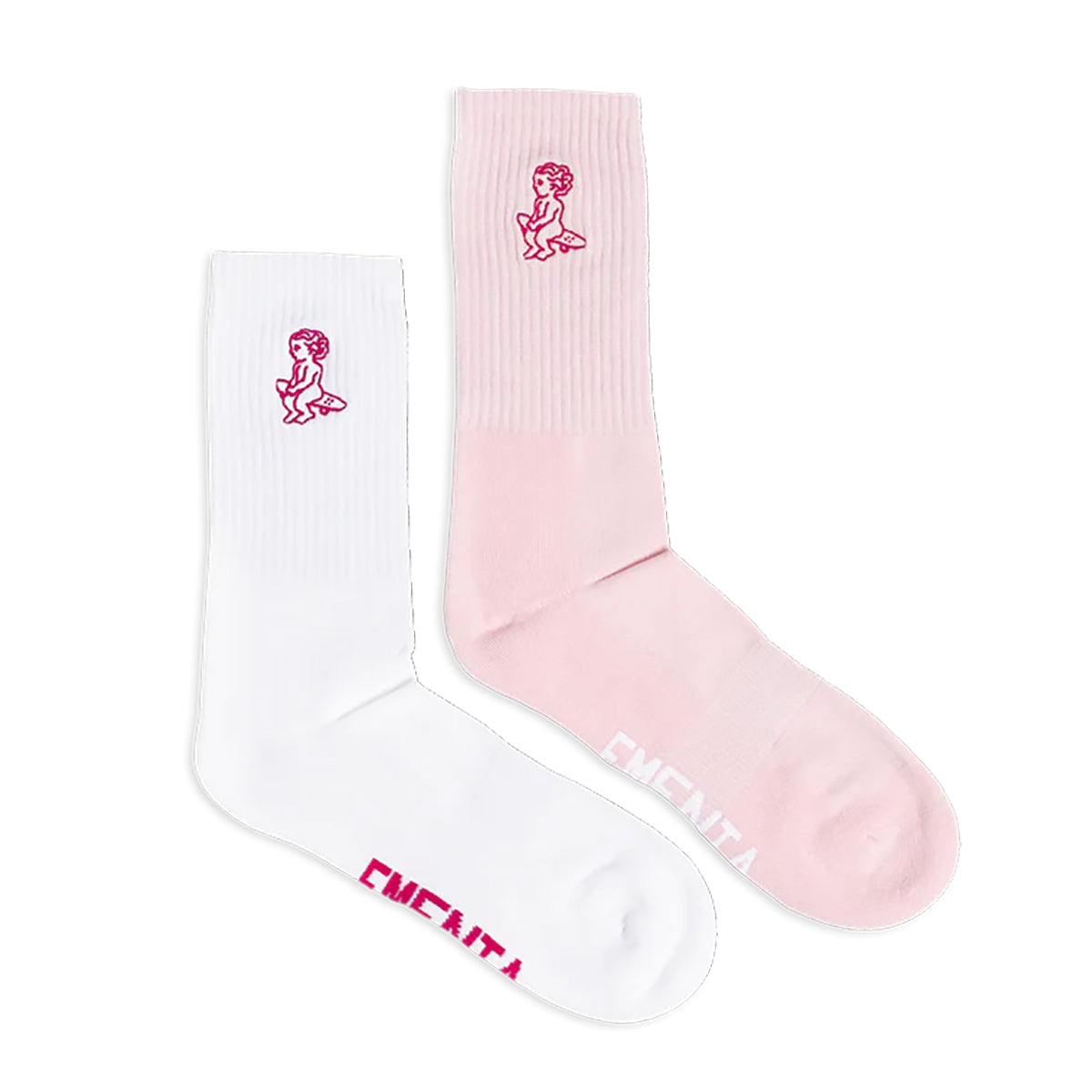 Pack 2 Calcetines Ementa Ikon Pink White