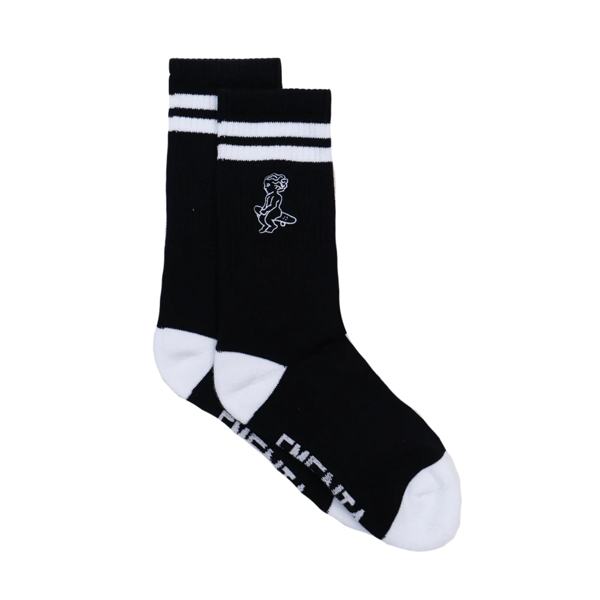 Calcetines Ementa Ikon Stripe Black White