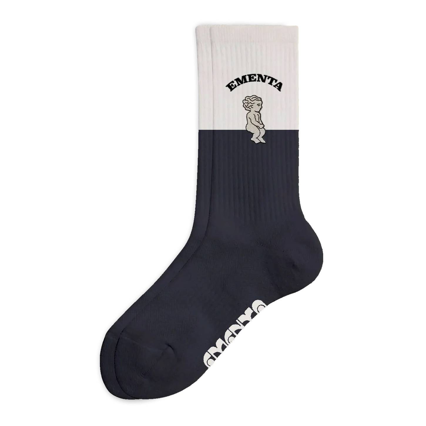Calcetines Ementa 2 Tone Ikon Black Off White