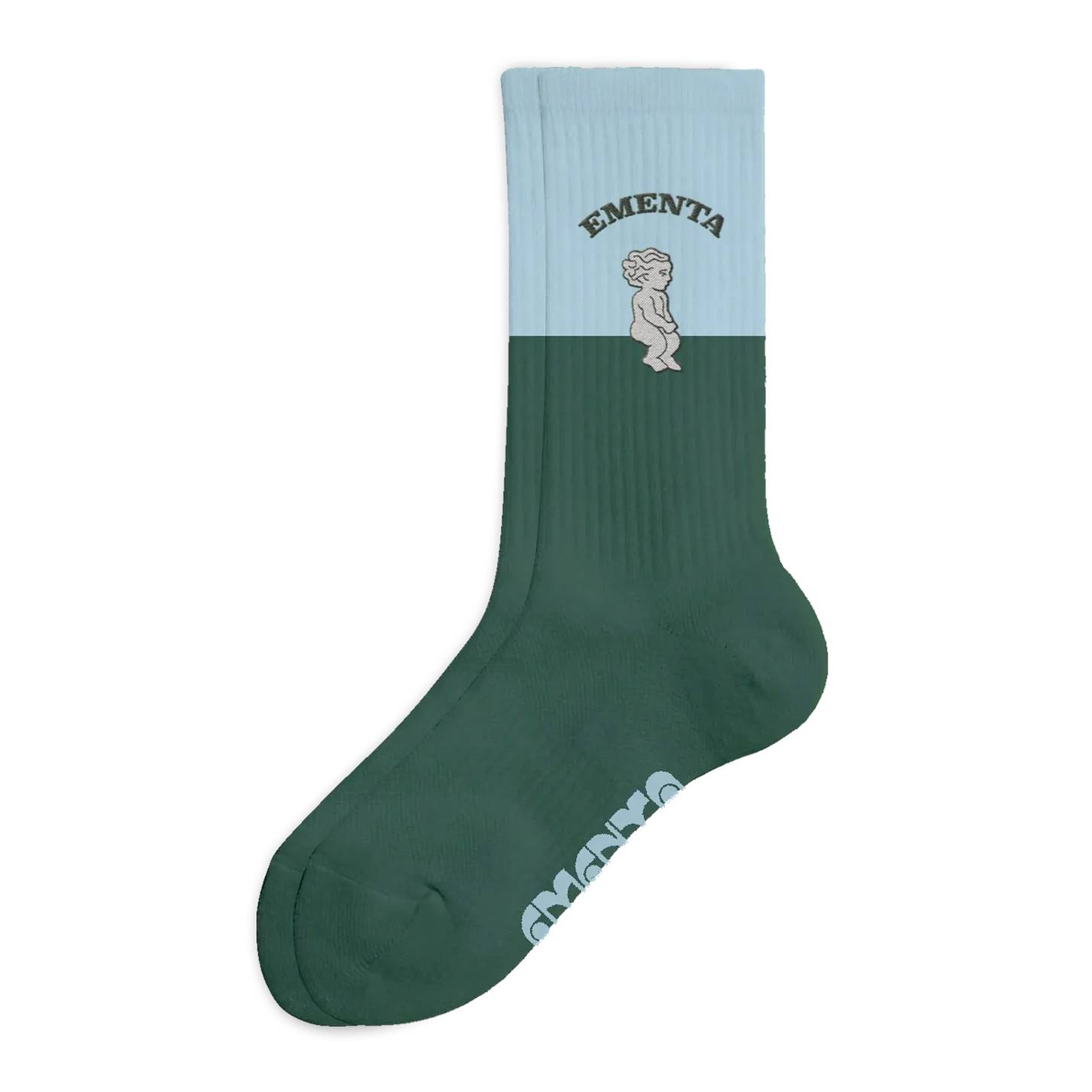 Calcetines Ementa 2 Tone Ikon Evergreen Sky Blue