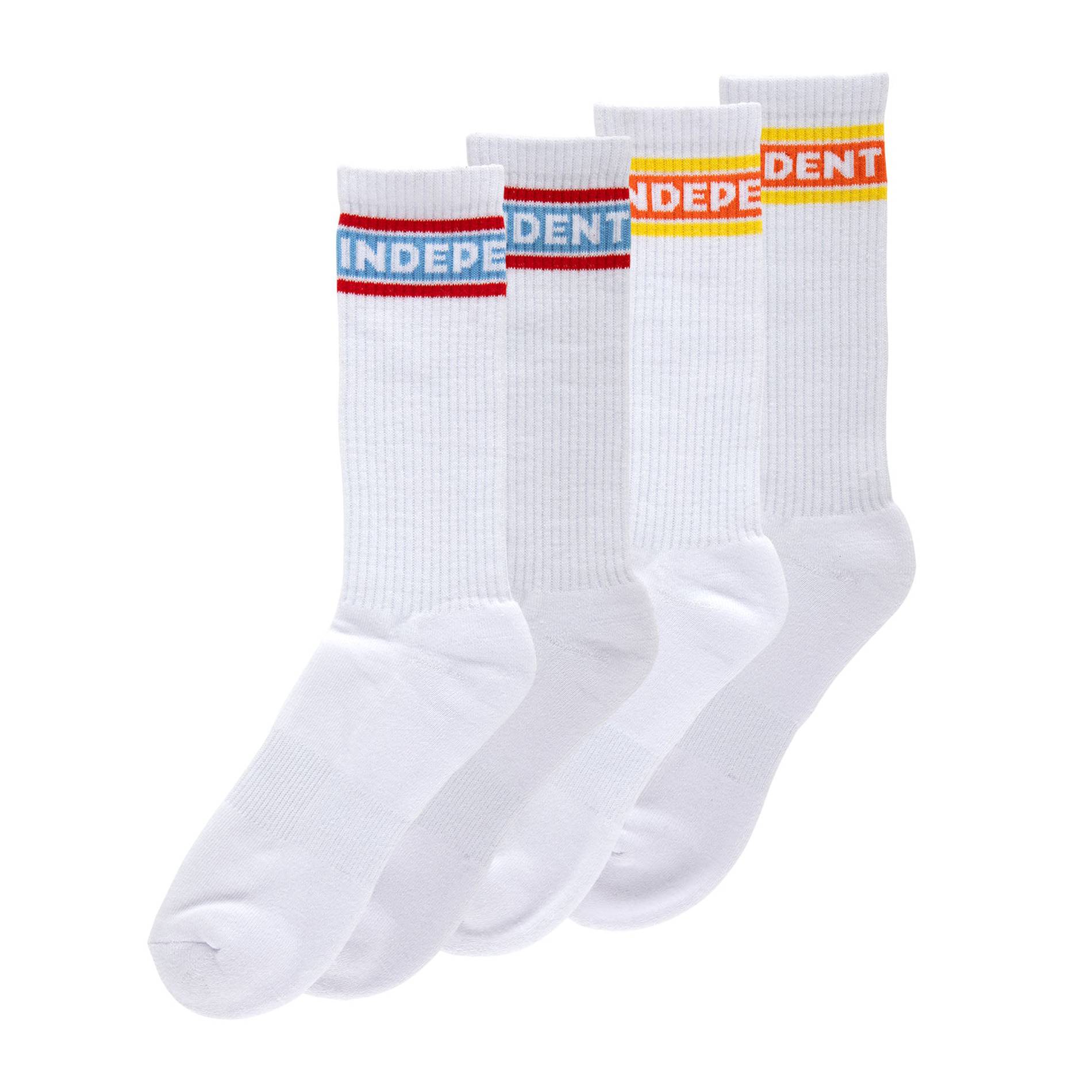 Pack 2 Calcetines Independent Bar Logo White Multi