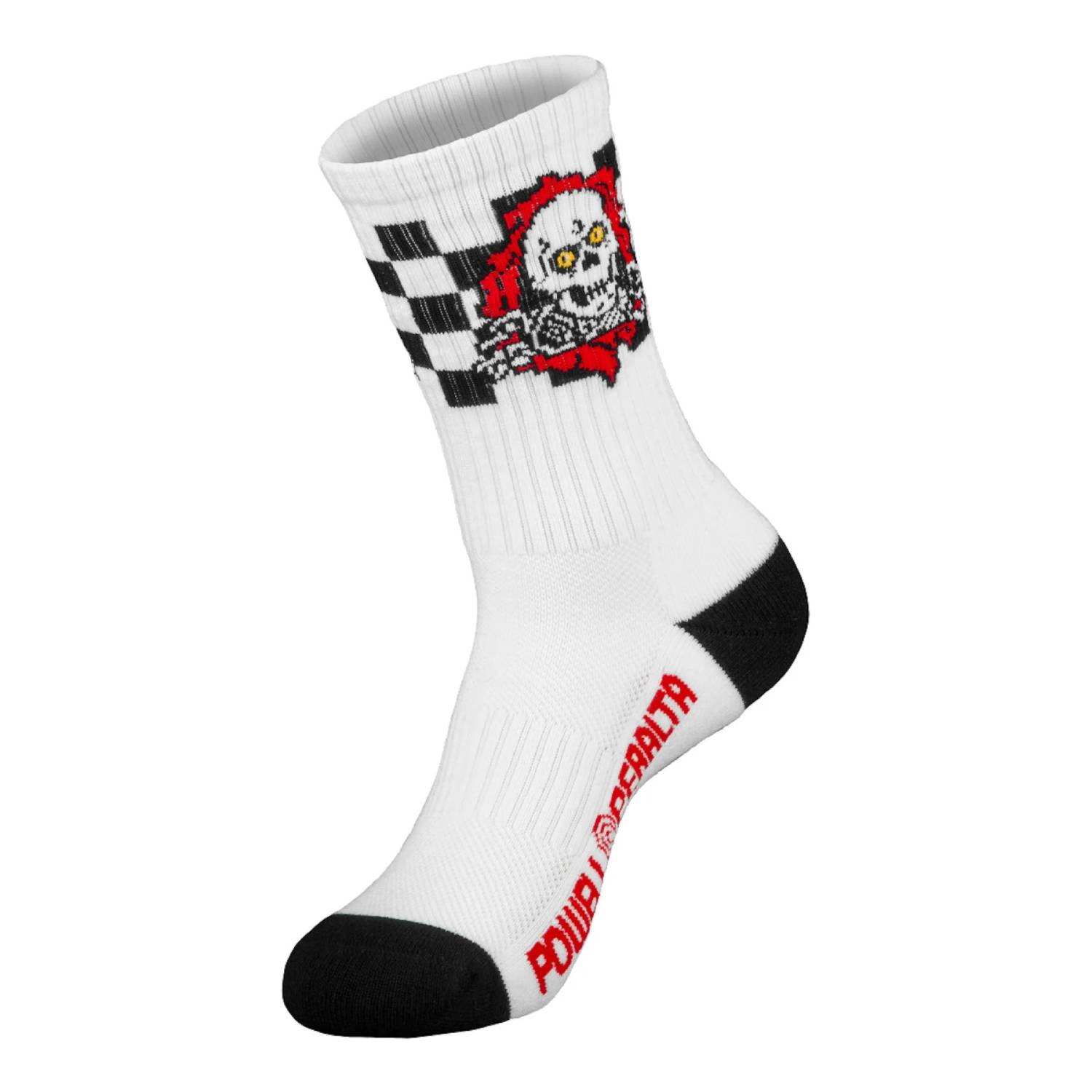 Calcetines Powell Peralta Ripper Checker Stripes Black Red