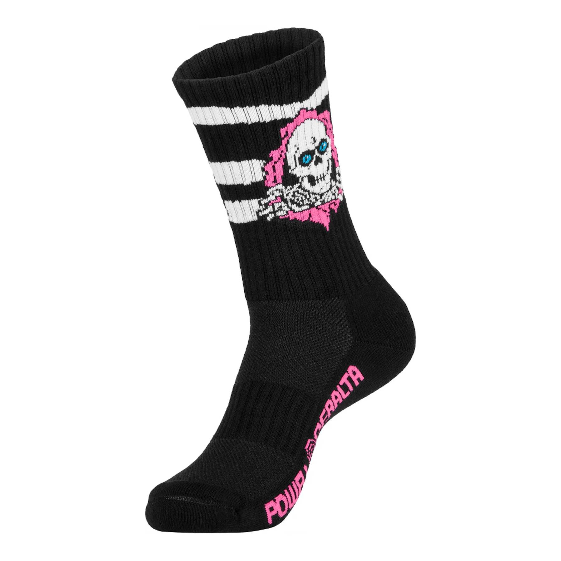 Calcetines Powell Peralta Ripper Rip Stripes Black Pink