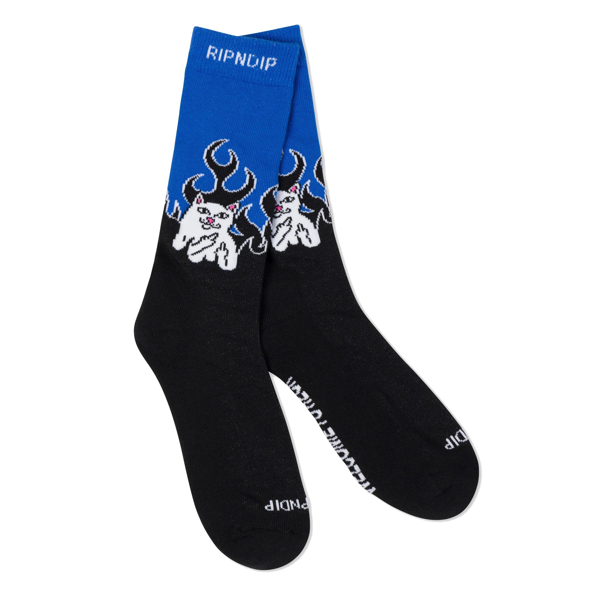 Calcetines gato Ripndip Welcome To Heck negros