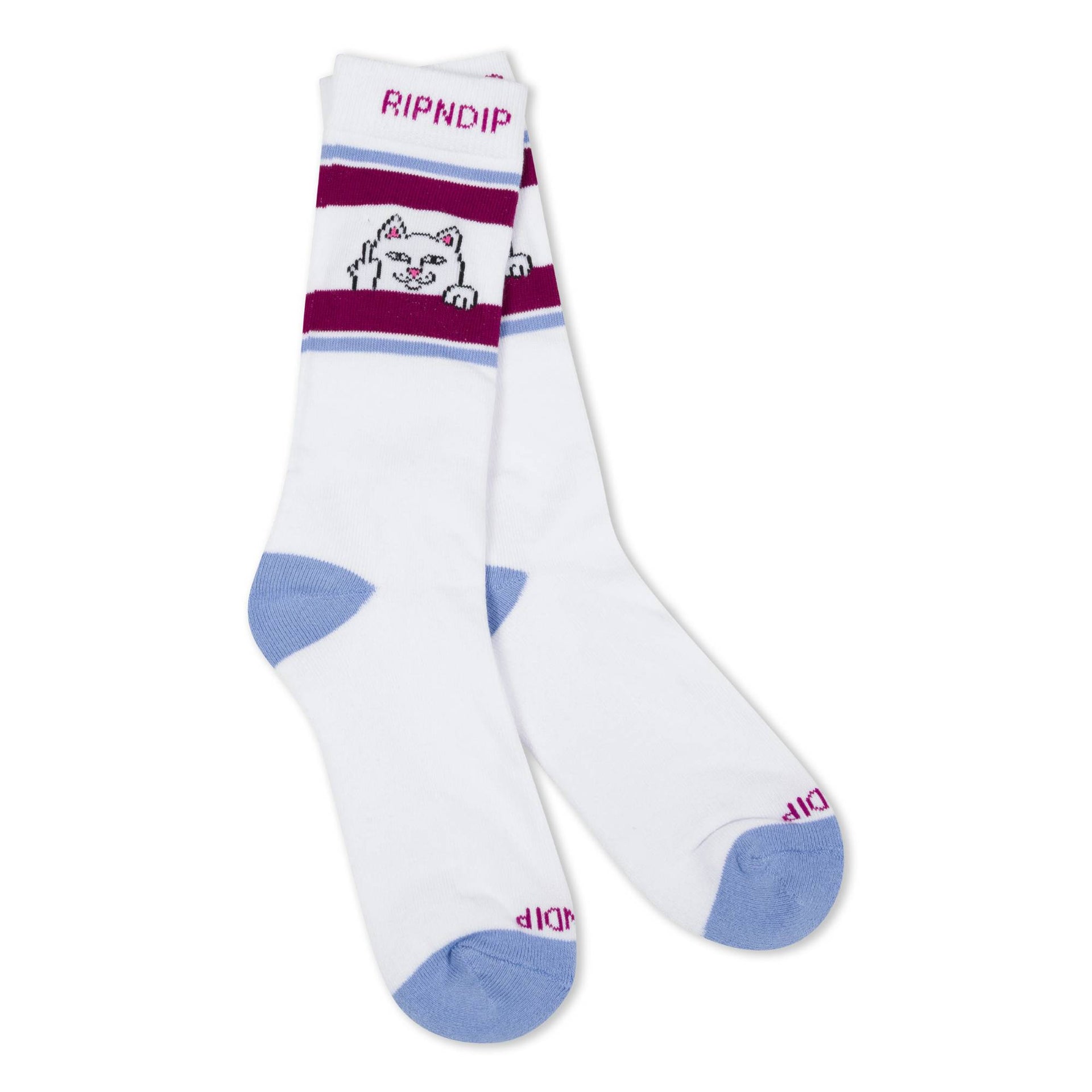 Calcetines Ripndip Peeking Nermal Plum Blue