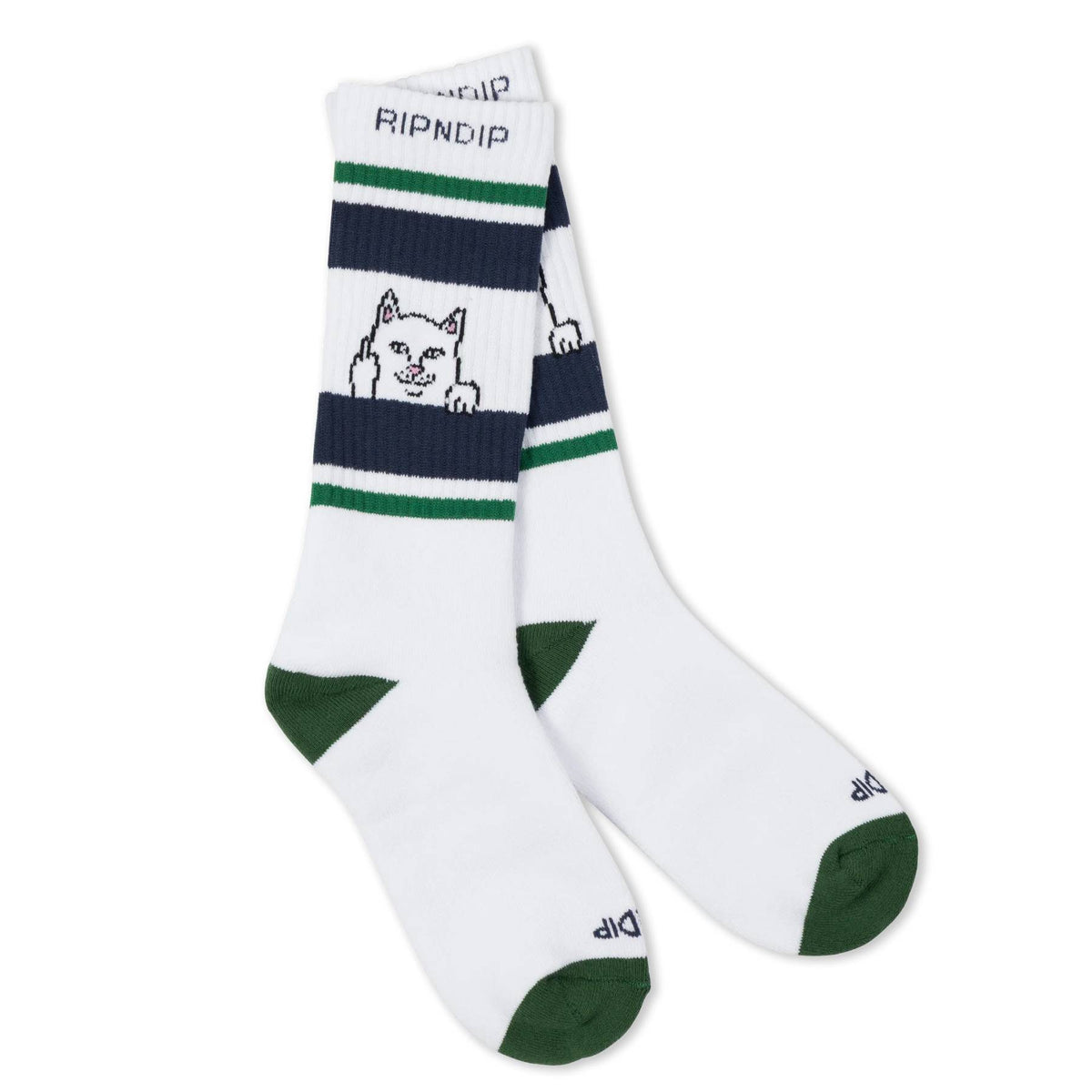 Calcetines Ripndip Peeking Nermal Green Slate