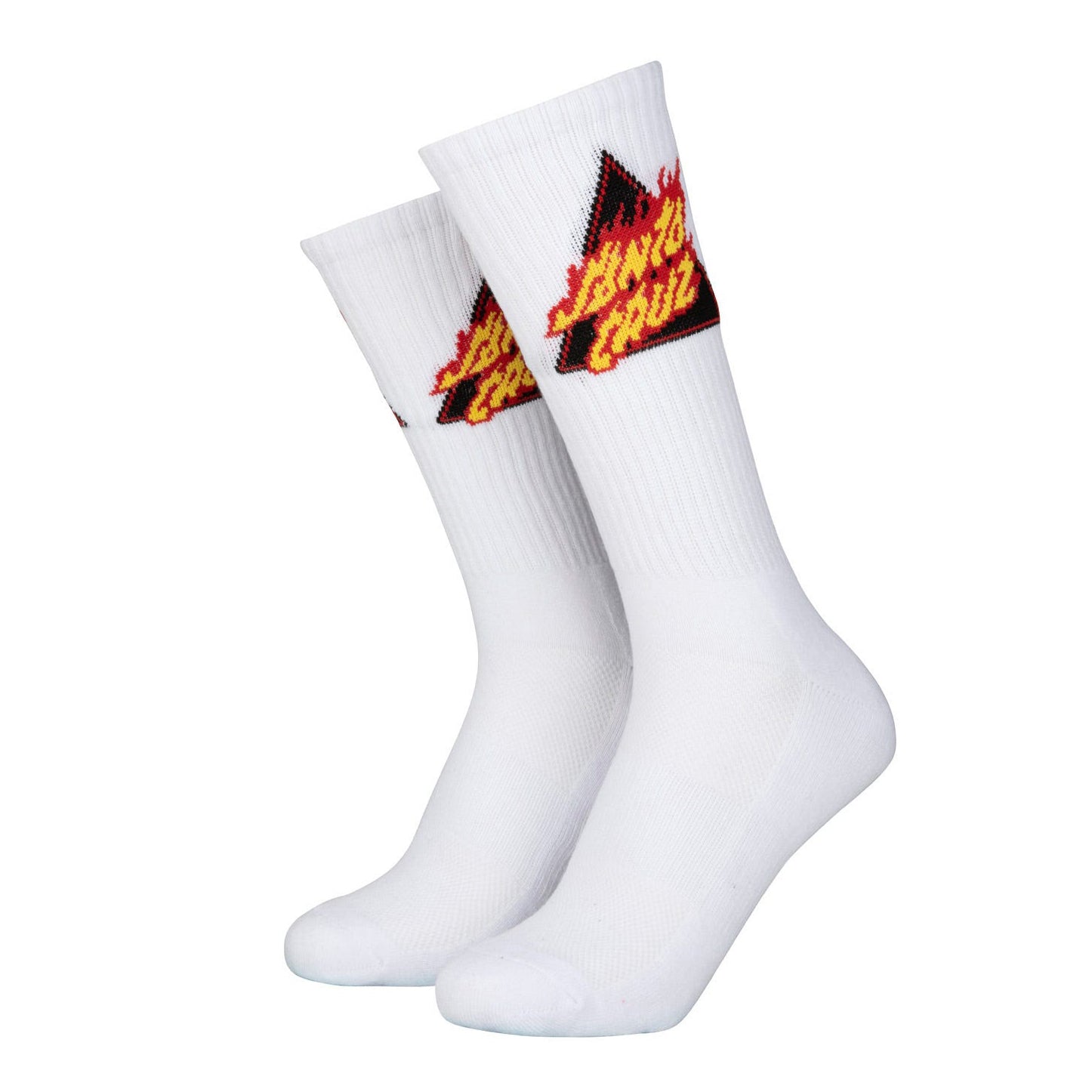 Calcetines Santa Cruz Flamed Not A Dot White