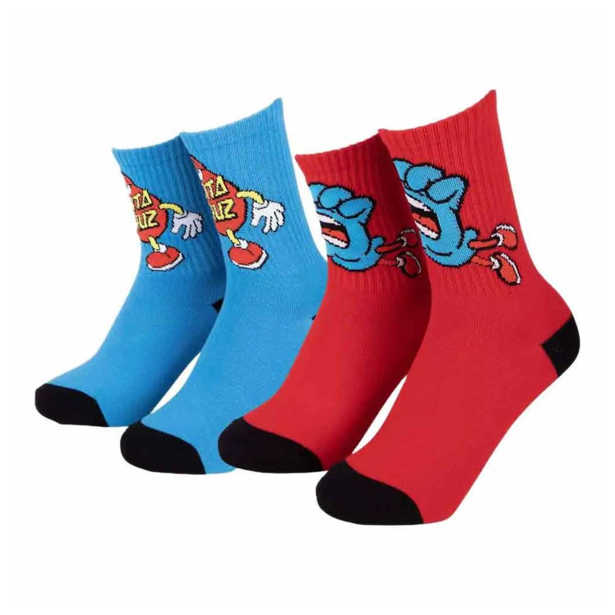 Pack 2 Calcetines Santa Cruz Dudes Blue Red Niño