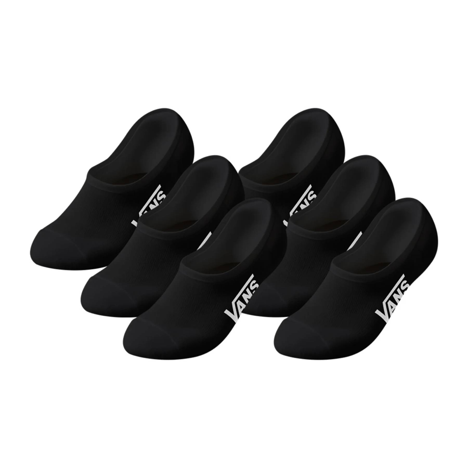 Pack 6 Calcetines Vans Classic No Show Black