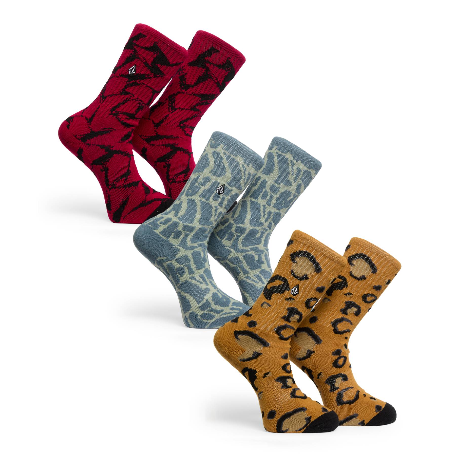 Pack 3 Calcetines Volcom Print Mixer 2 Mix