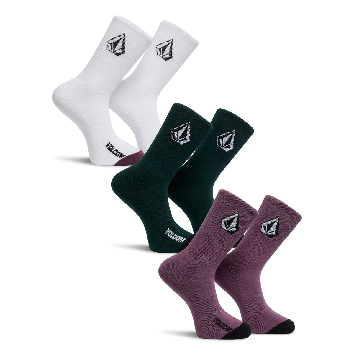 Pack 3 Calcetines Volcom Full Stone Mix Multi