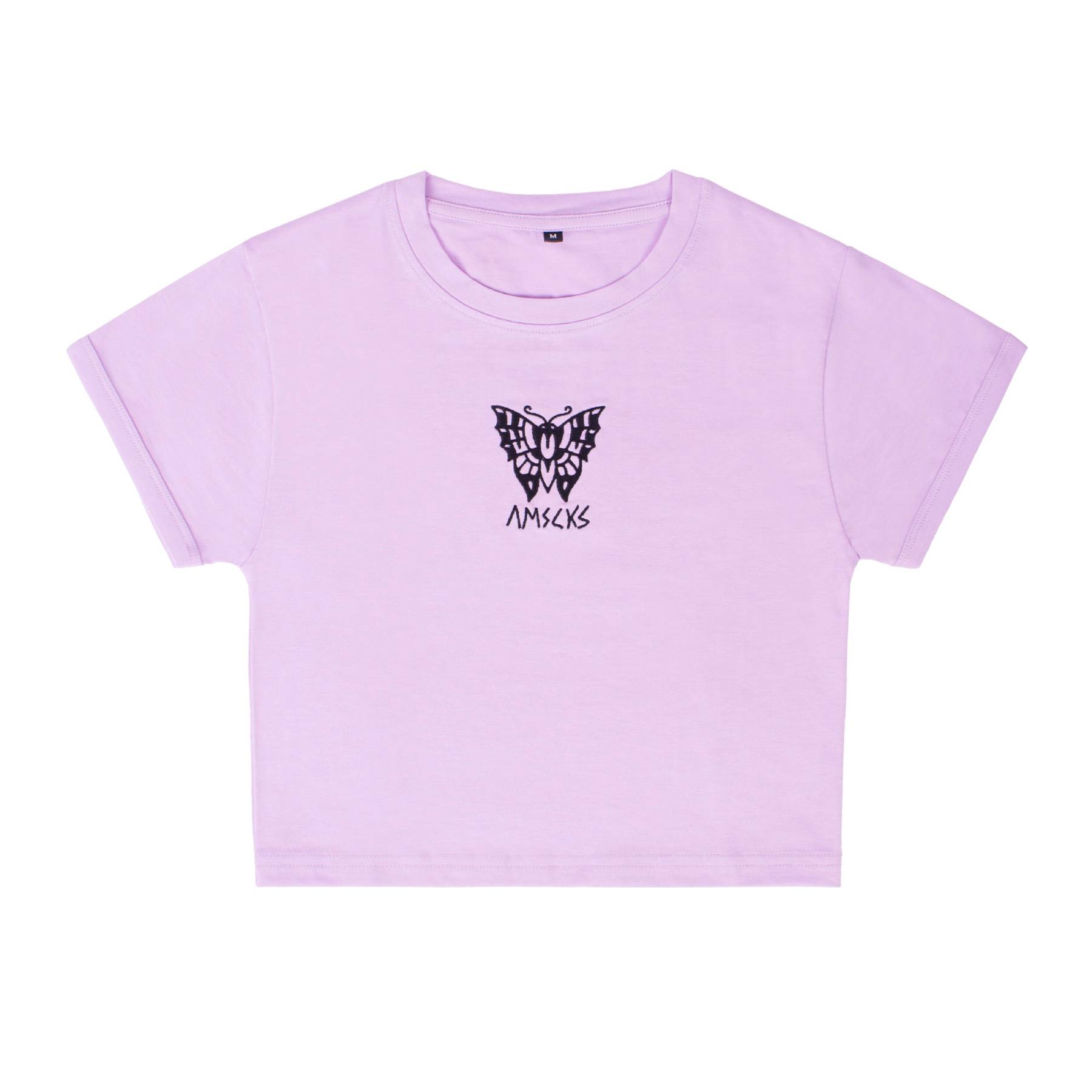 Camiseta American Socks Lavanda Moth Crop Top