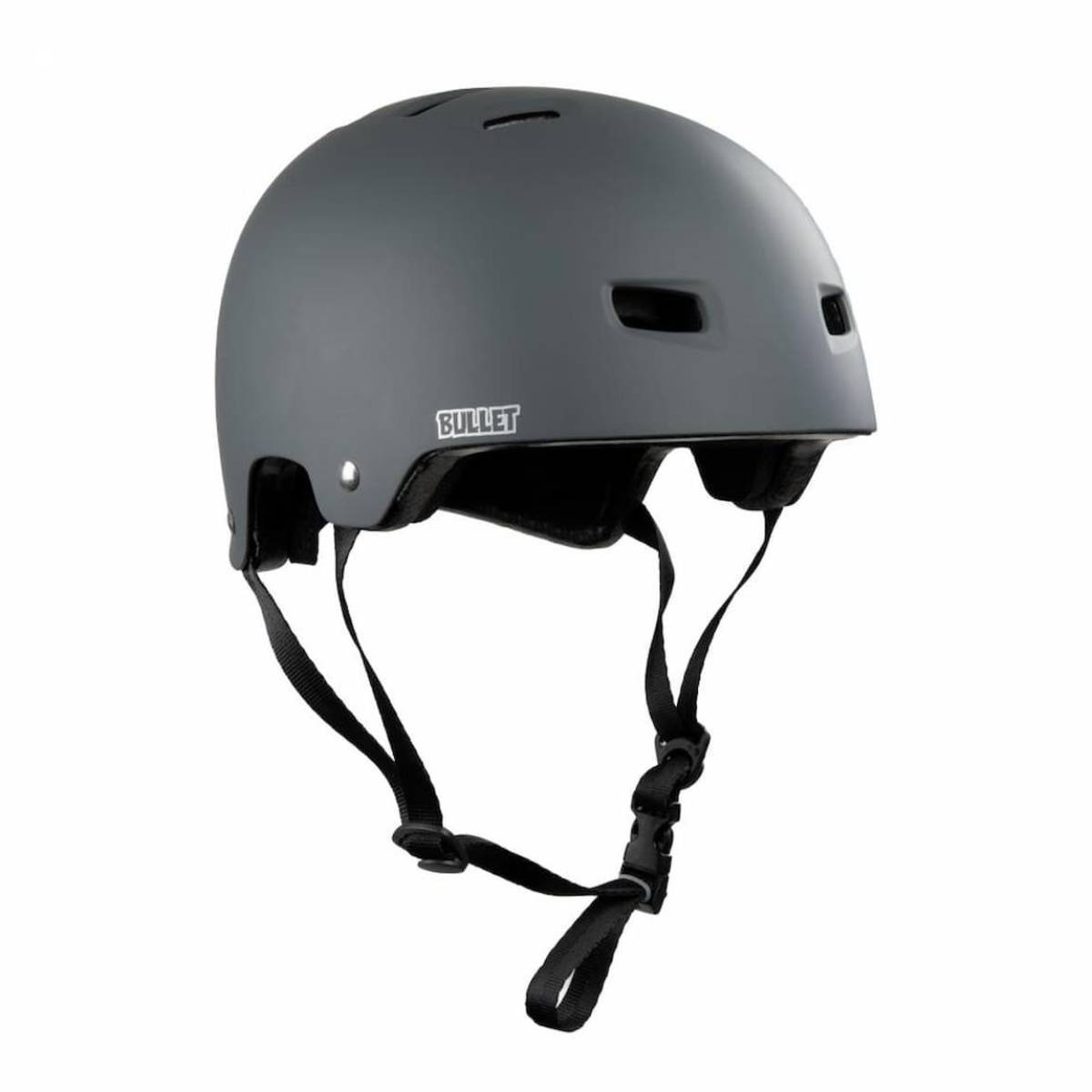 Casco Skate Bullet x Santa Cruz Oval Dot Matte Charcoal