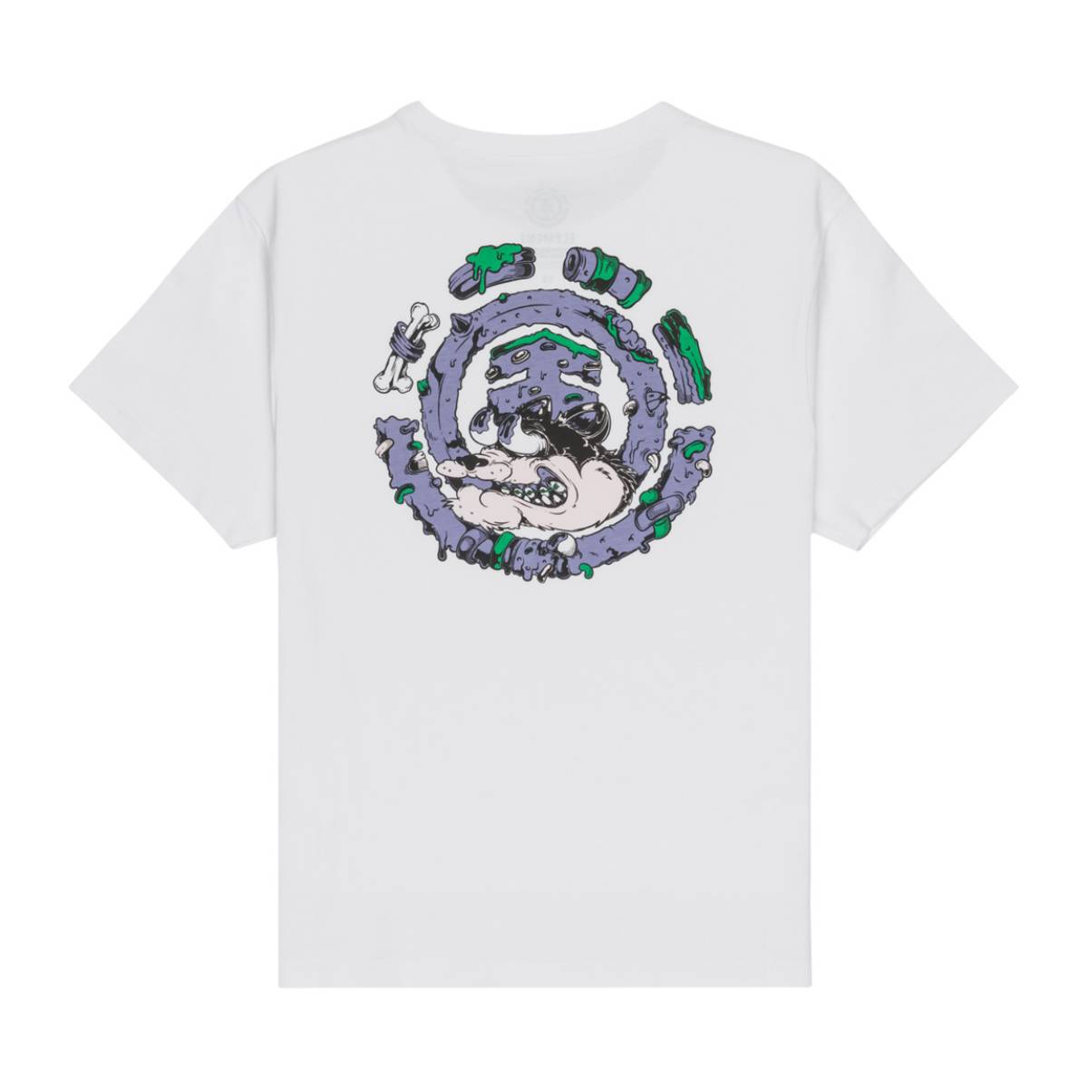 Camiseta Element Bad Doggie Optic White Niño