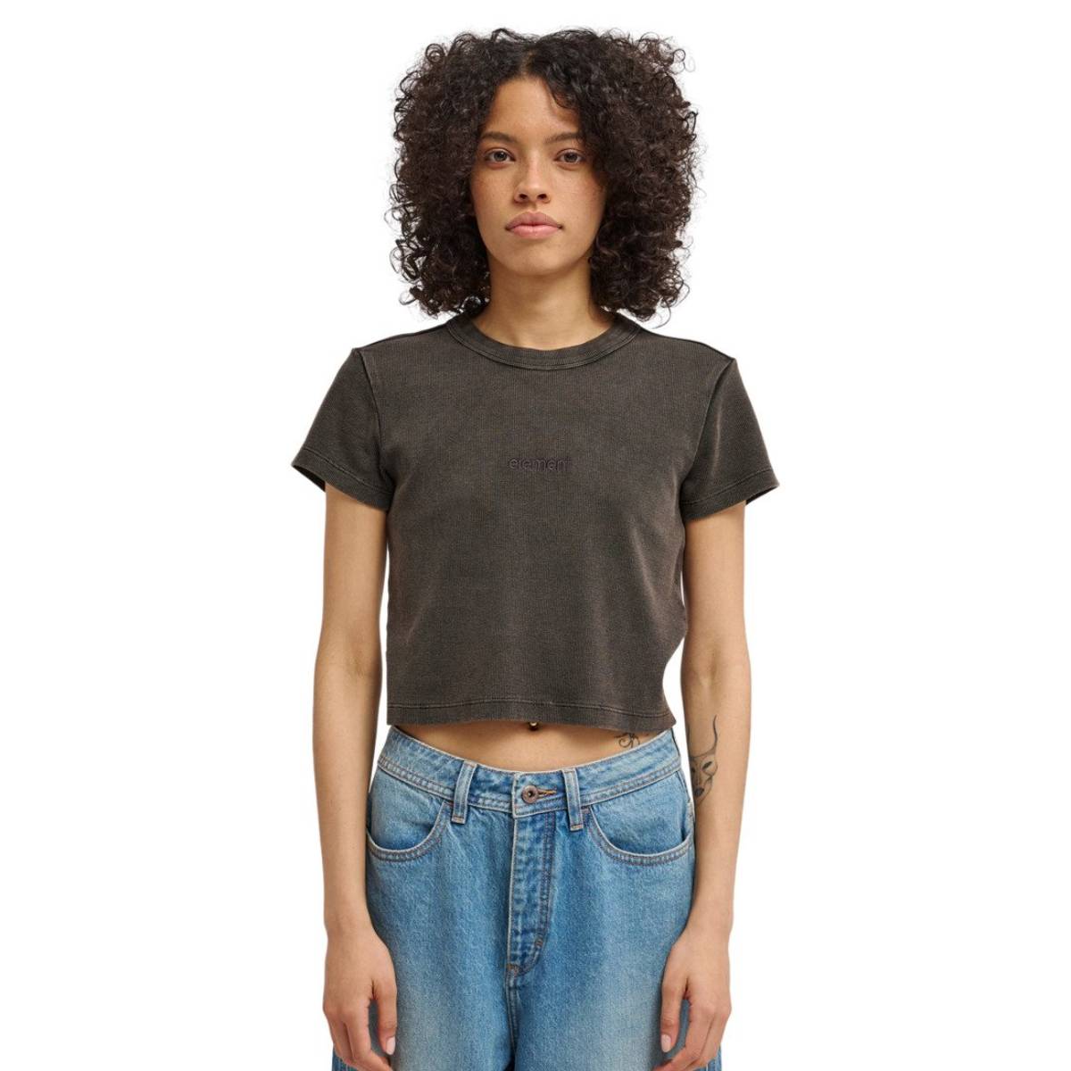 Camiseta Element Lowcase Crop Off Black