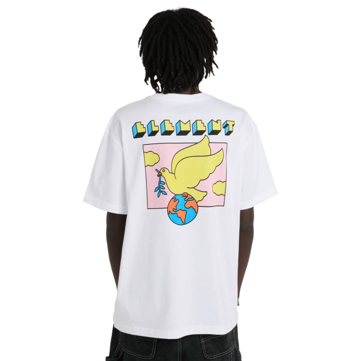 Camiseta Element World Peace Optic White