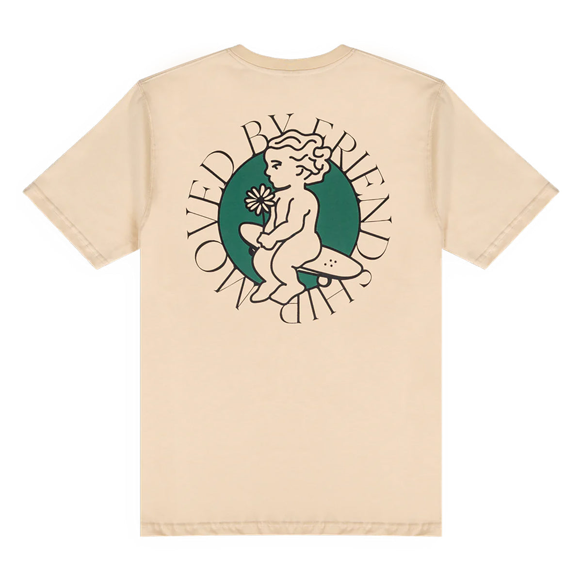 Camiseta Ementa Ikon Flower Raw Natural Forest Green