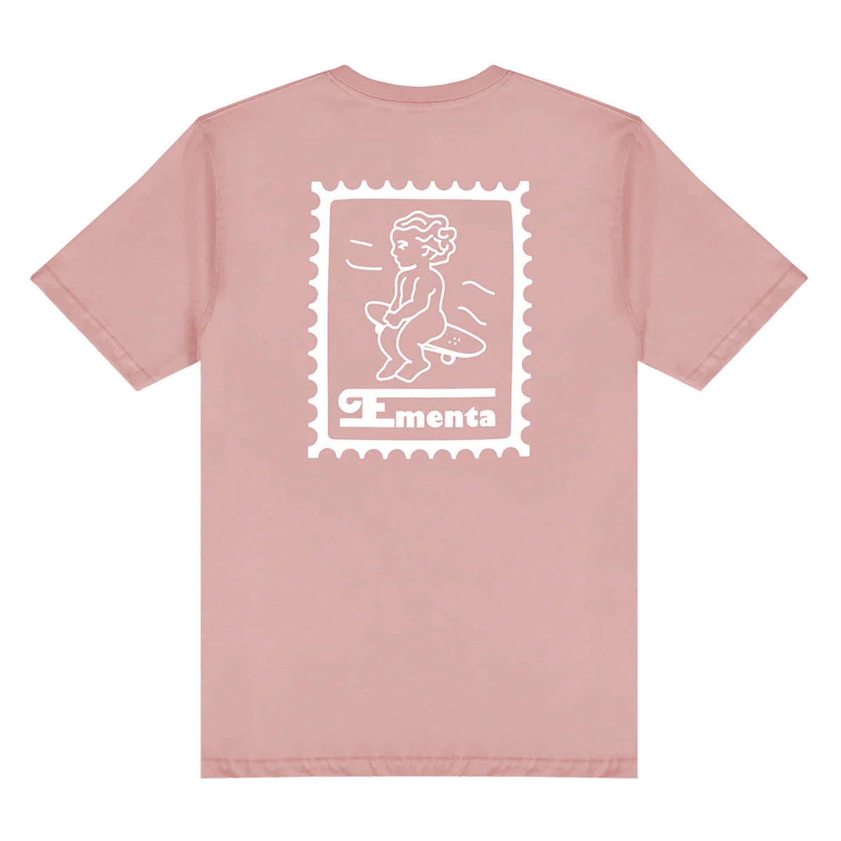 Camiseta Ementa Ikon Stamp Salmon White