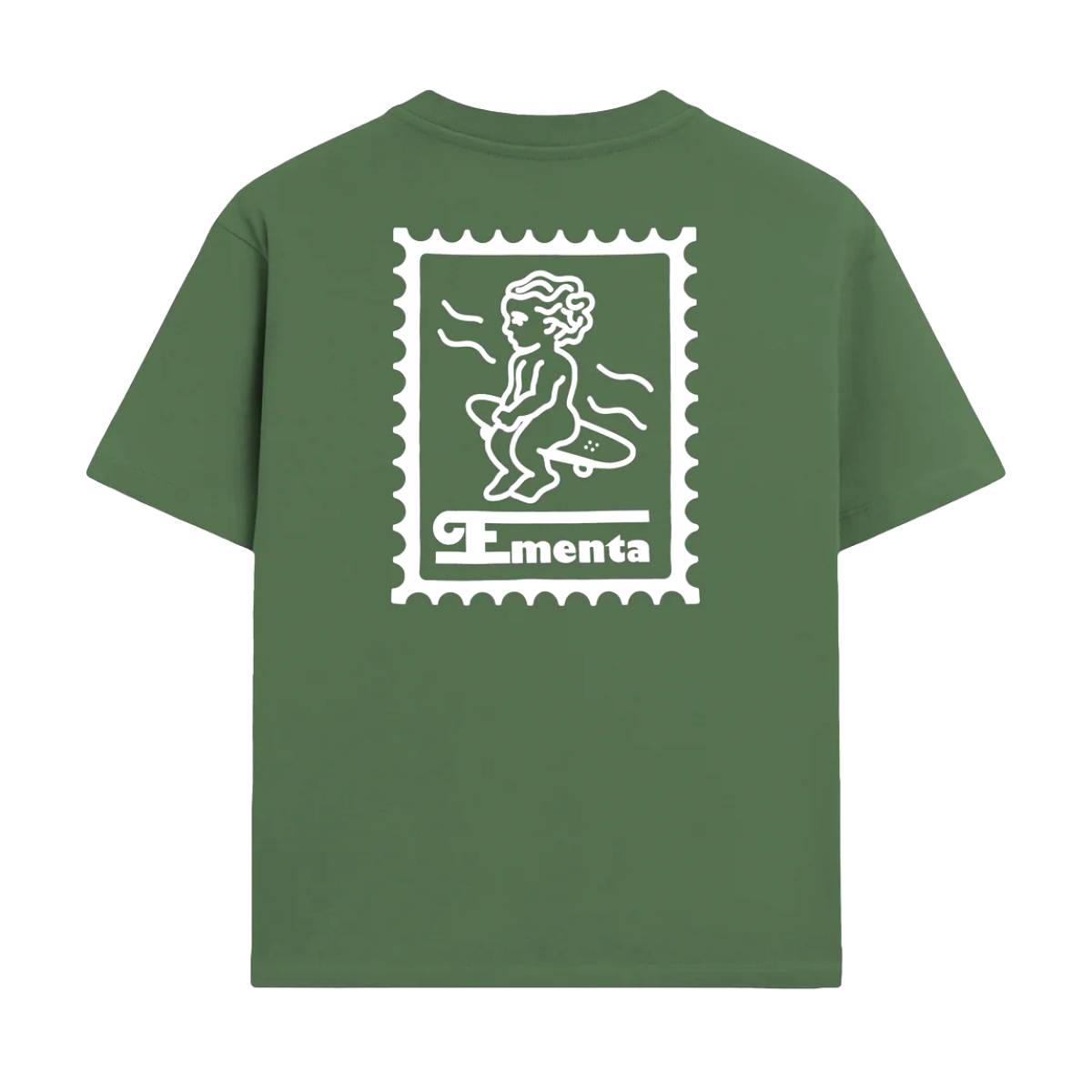 Camiseta Ementa Ikon Stamp Green White