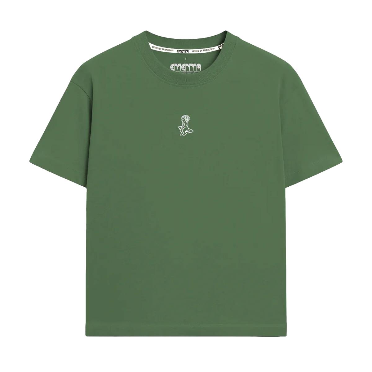 Camiseta Ementa Ikon Stamp Green White