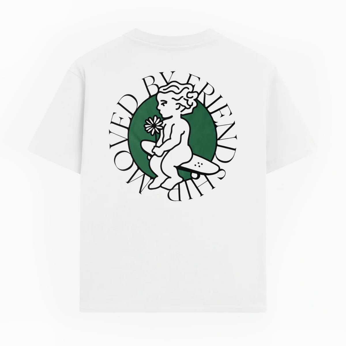 Camiseta Ementa Ikon Flower White Green