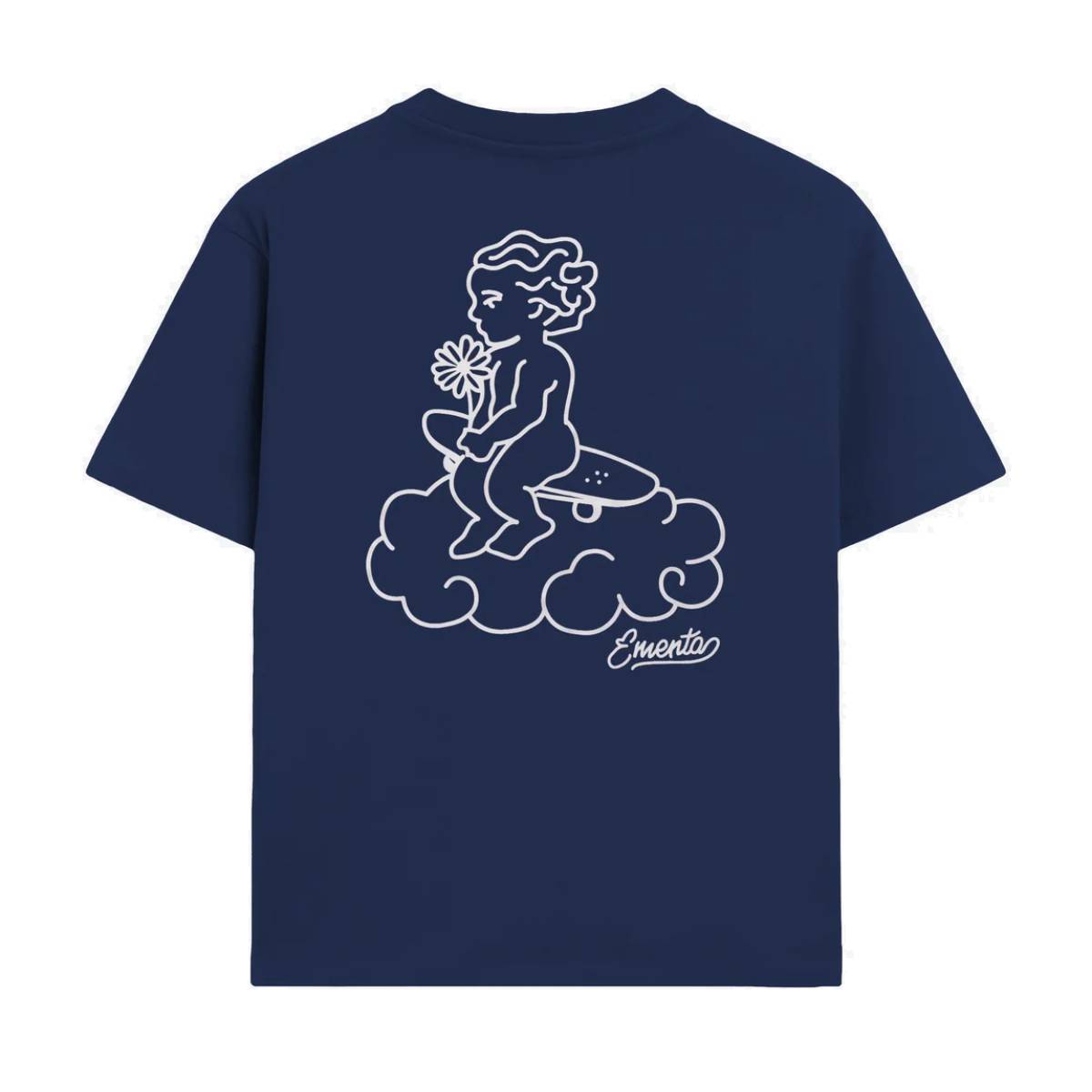 Camiseta Ementa Cloudly Dark Blue