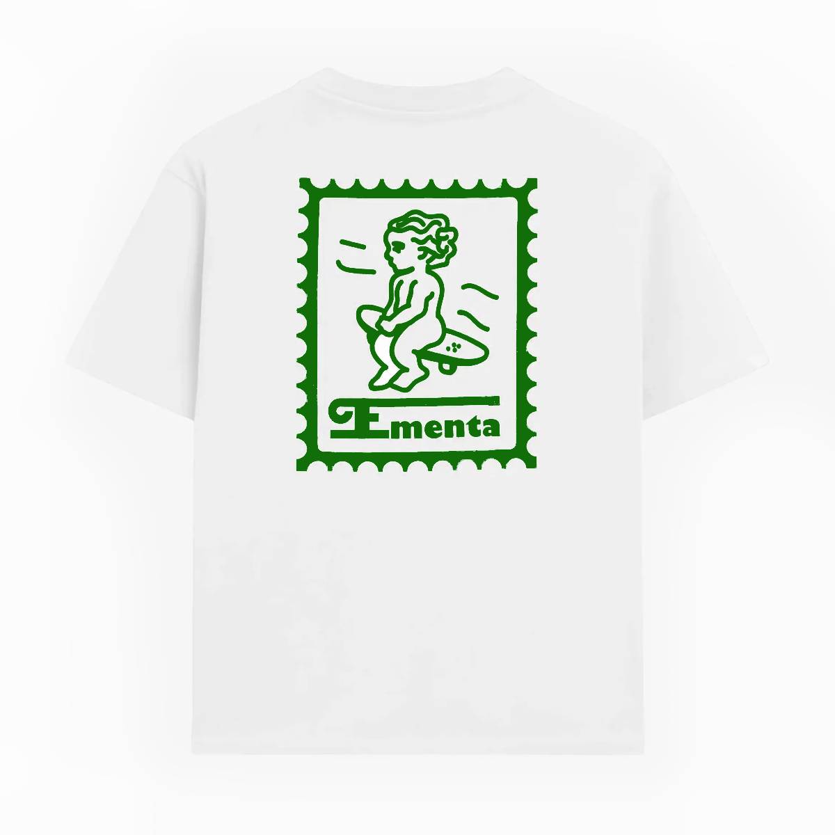 Camiseta Ementa Ikon Stamp White Green