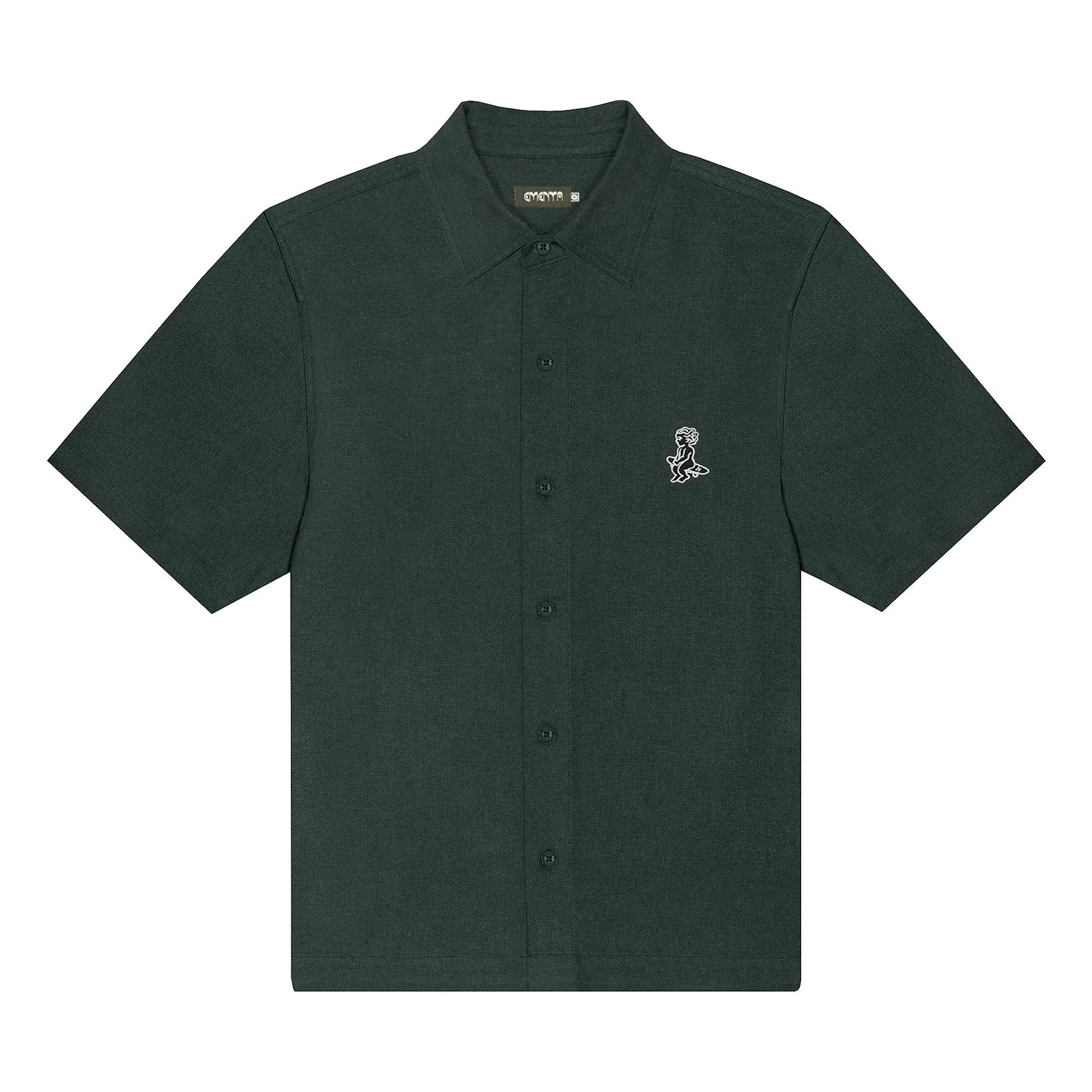 Camisa Ementa Salu Forest Green