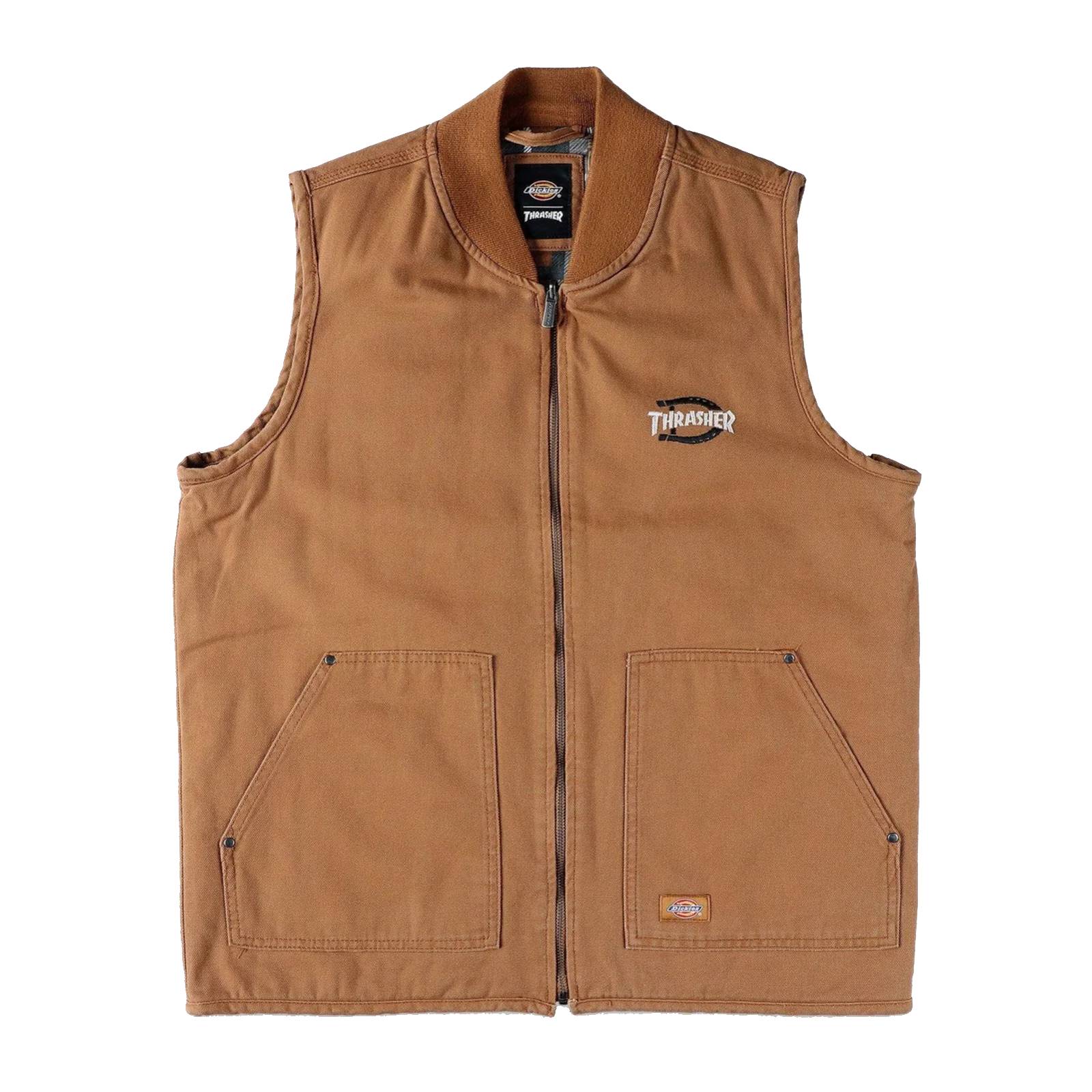 Chaleco Dickies X Thrasher Vest Brown Duck