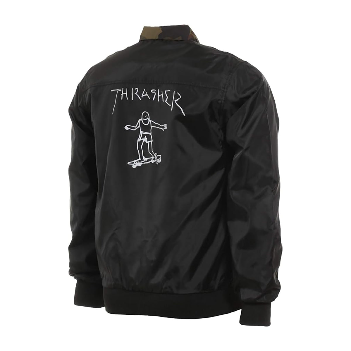 Chaqueta Cortavientos Thrasher Gonz Reversible Camo Black