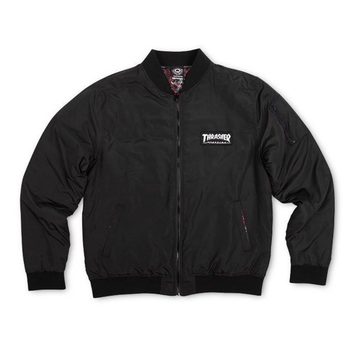 Chaqueta Thrasher Bomber Black