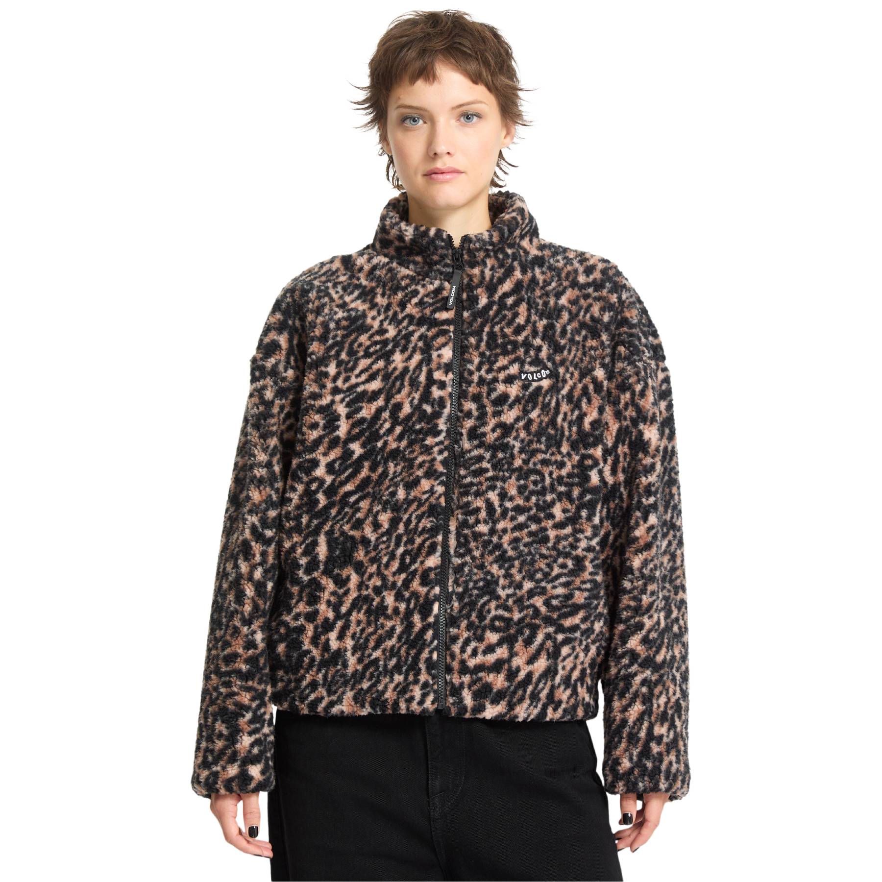 Chaqueta Volcom Wylding Out Sherpa Animal Print