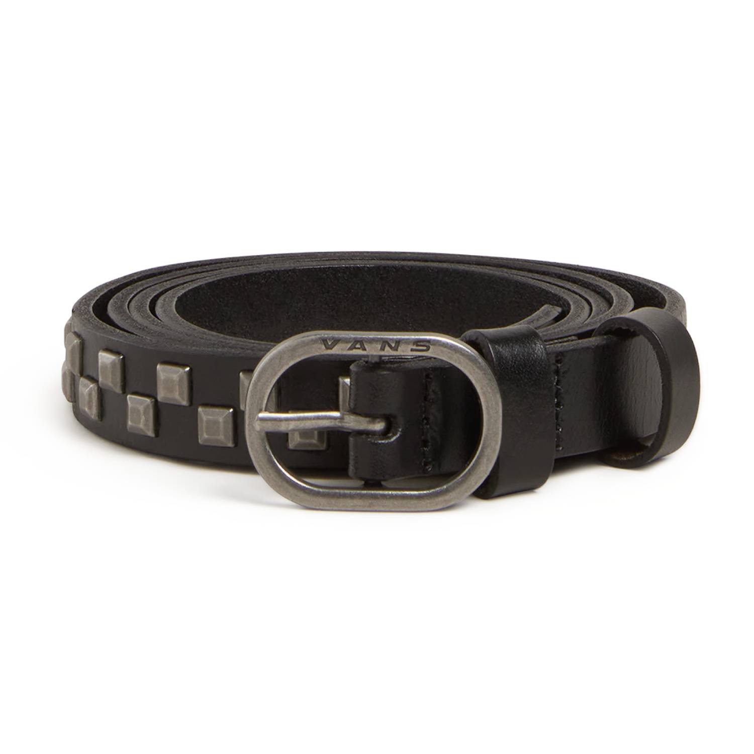 Cinturón Vans Check Leather Belt Black
