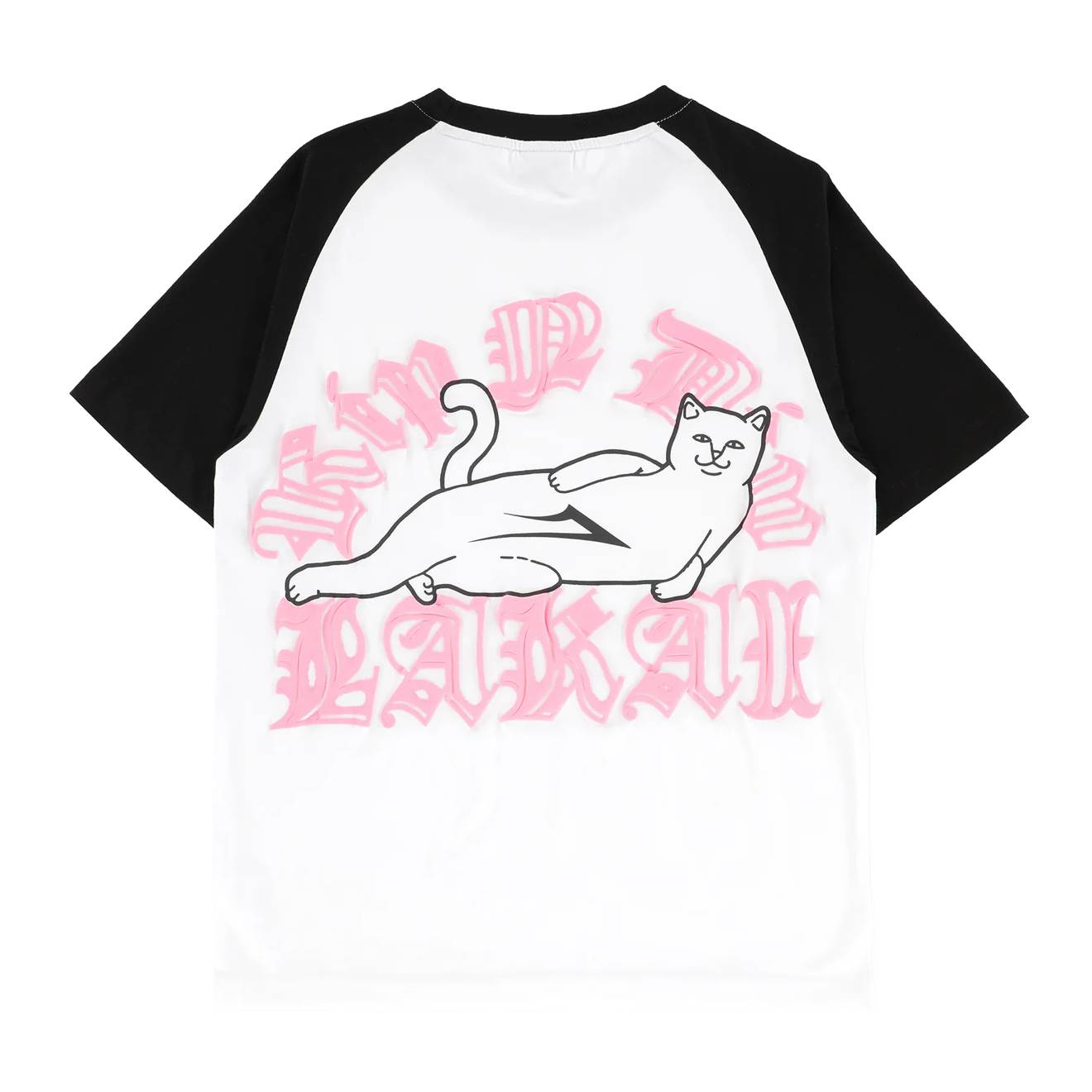 Camiseta Lakai x Ripndip Raglan White Black 