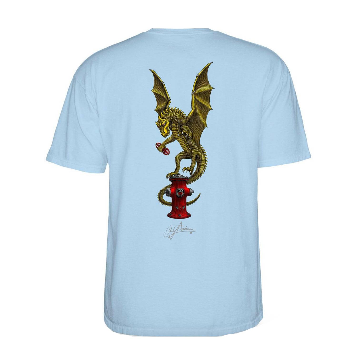Camiseta Powell Peralta Andy Anderson Vajra Light Blue
