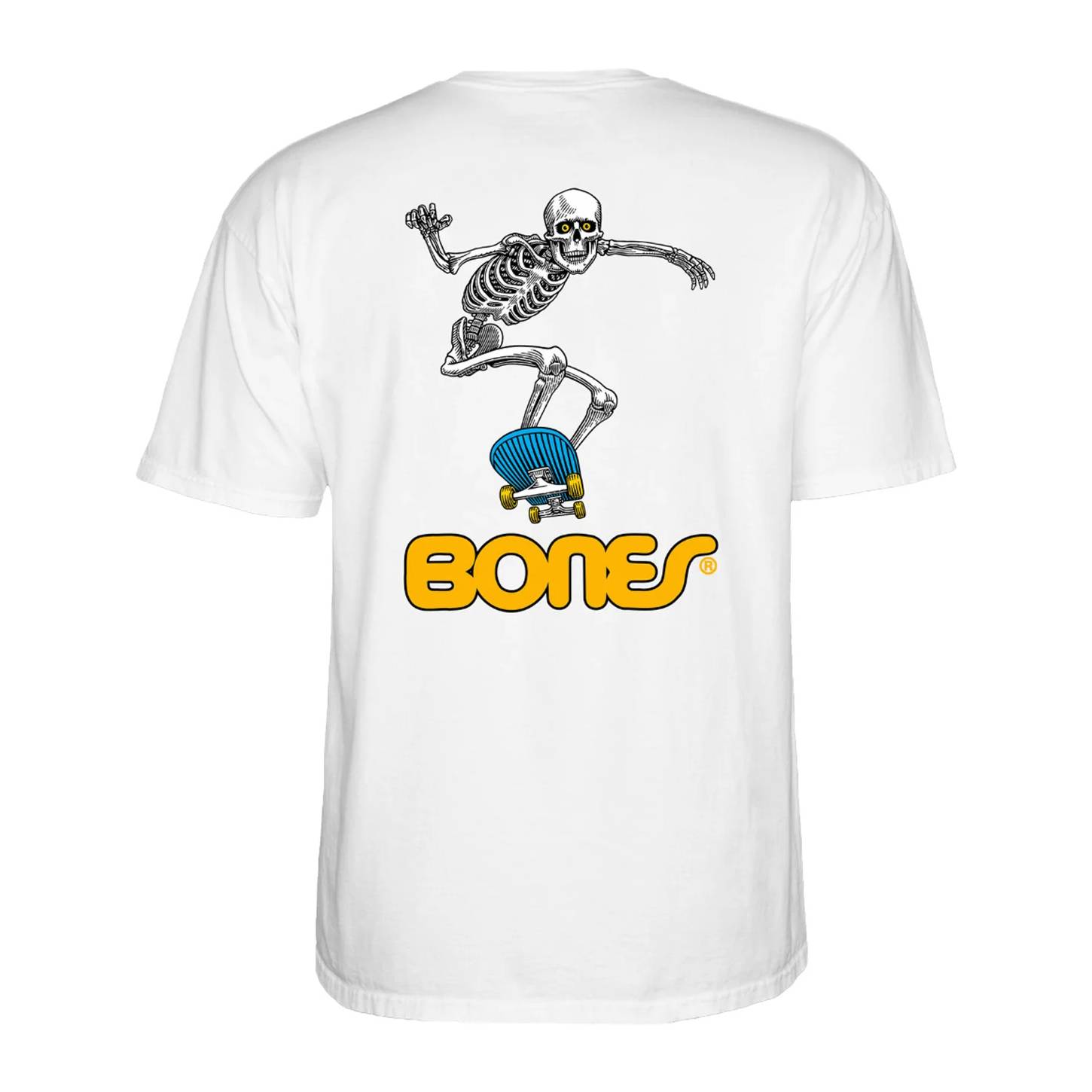 Camiseta Powell Peralta Skateboard Skeleton 2 White
