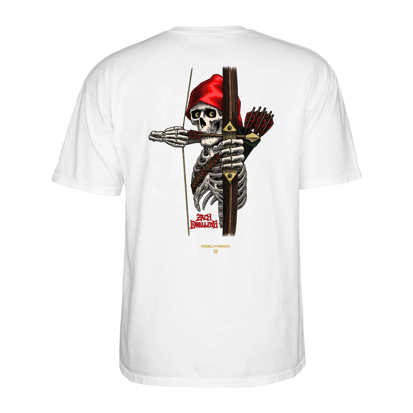 Camiseta Powell Peralta Zach Doelling Archer White