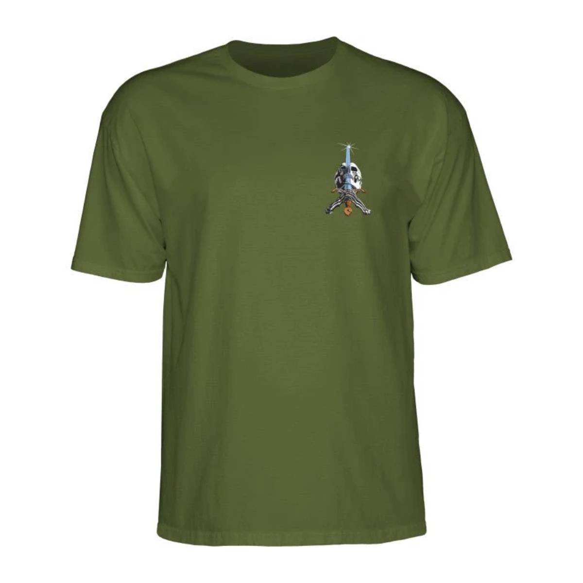 Camiseta Powell Peralta Skull & Sword Military Green