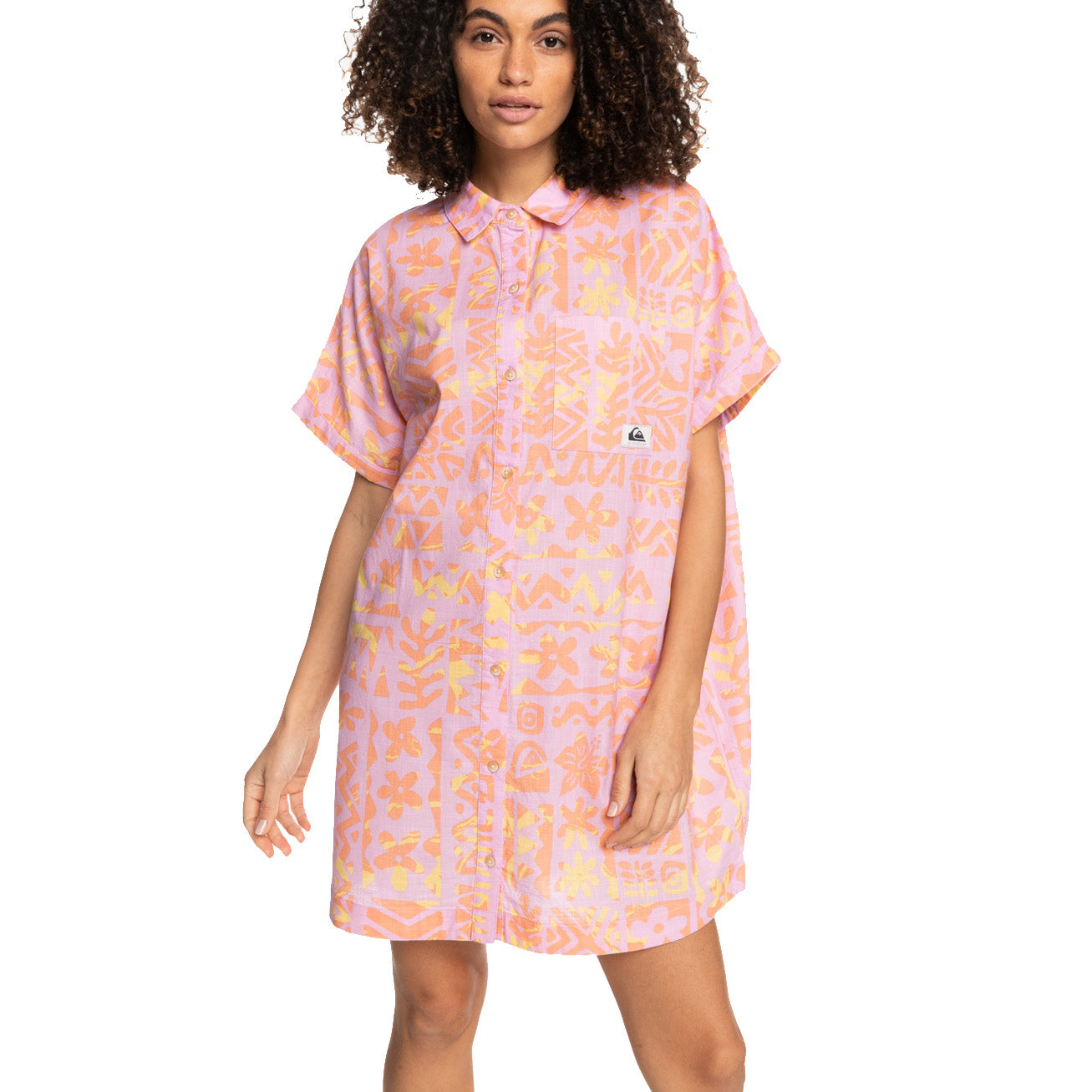 Vestido Quiksilver On Vacation Tropical Trip Orchid Flower