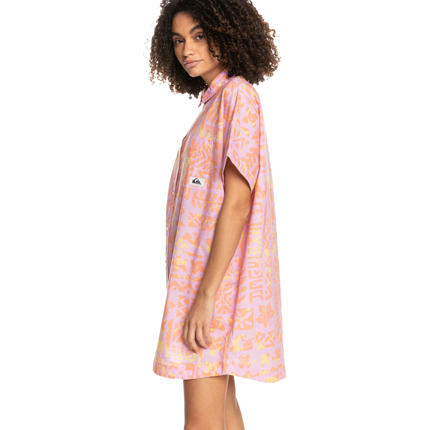 Vestido Quiksilver On Vacation Tropical Trip Orchid Flower