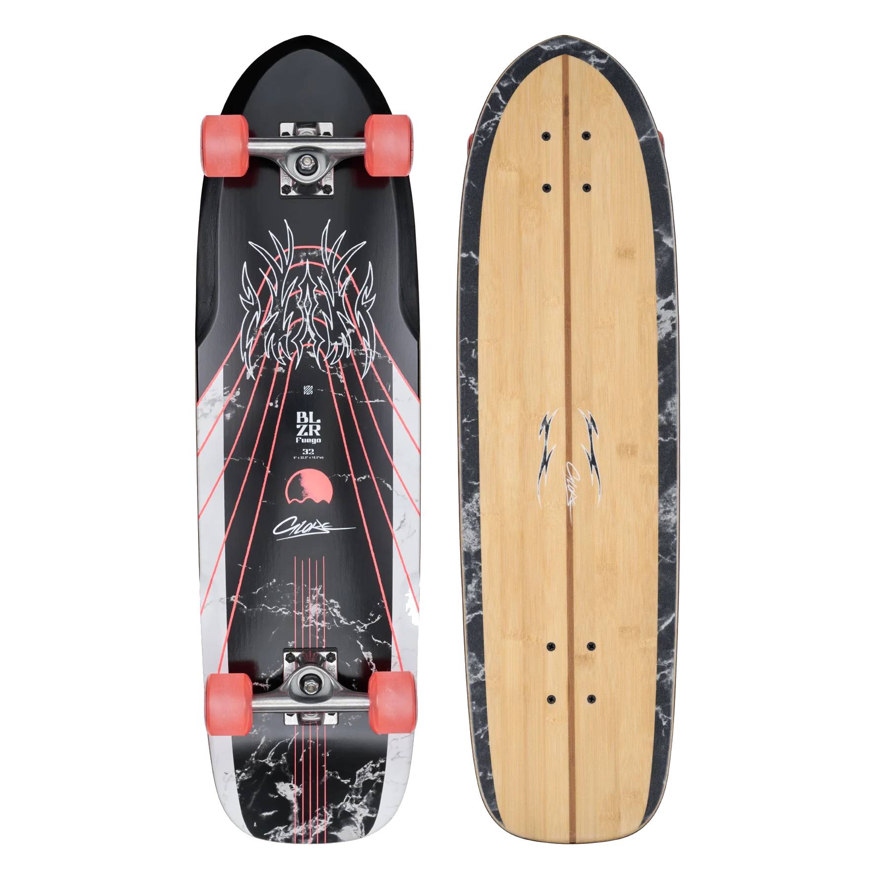Cruiser Globe Blazer Fuego Bamboo Red 32"
