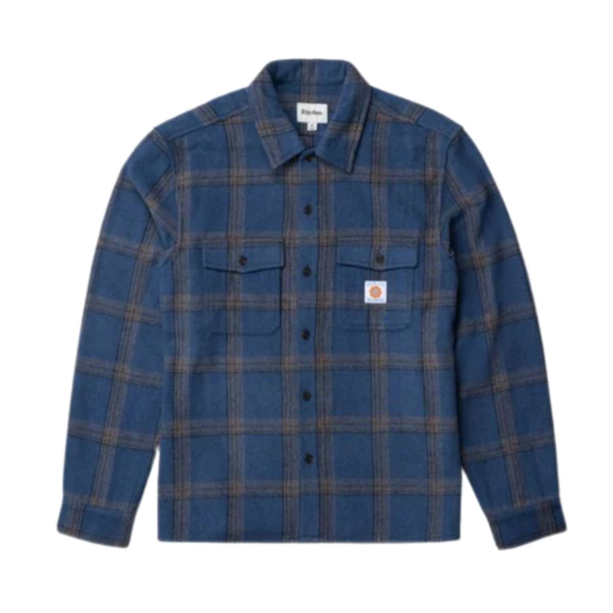 Camisa Manga Larga Rhythm Check Blue