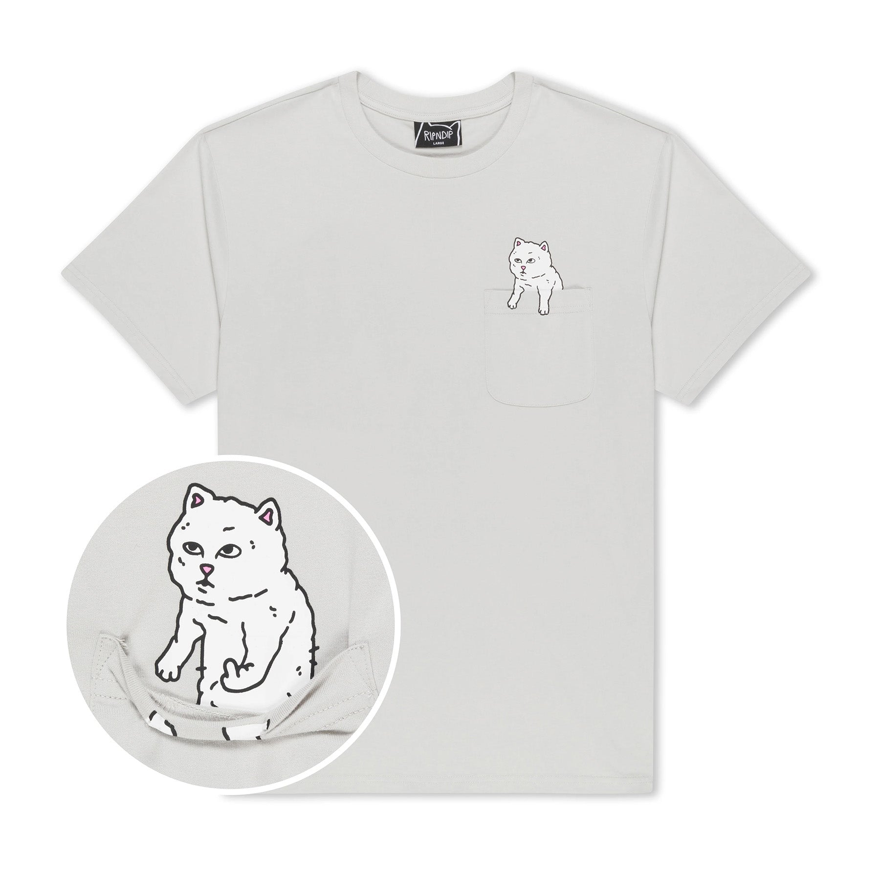 Camiseta Ripndip For Sale Pocket Grey