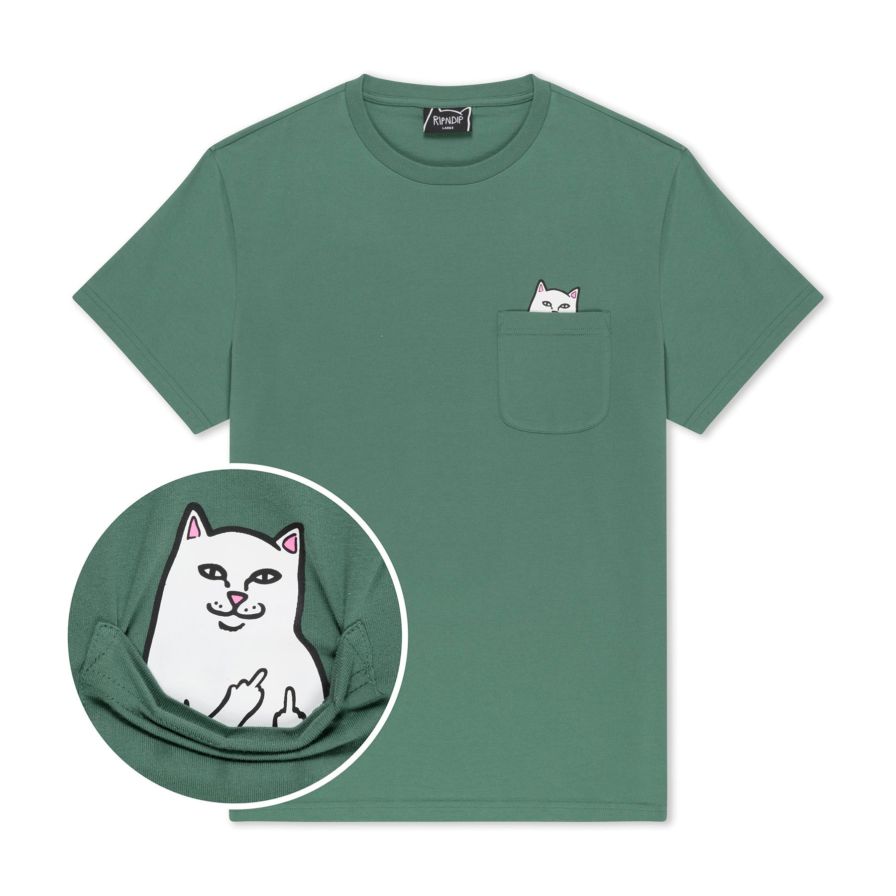 Camiseta Ripndip Lord Nermal Pocket Dark Olive