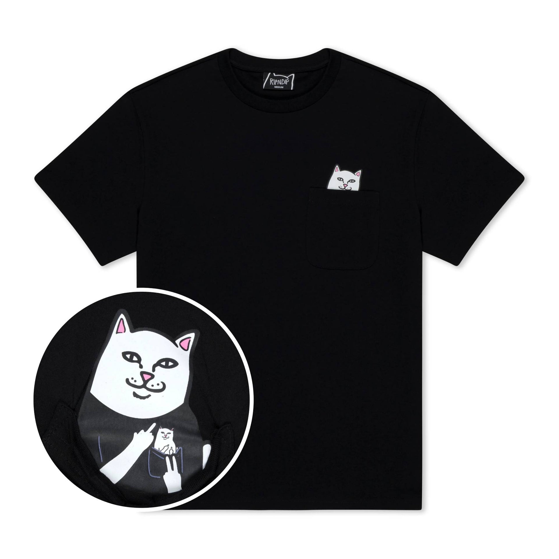 Camiseta Ripndip Incepted Lord Nermal Pocket Black