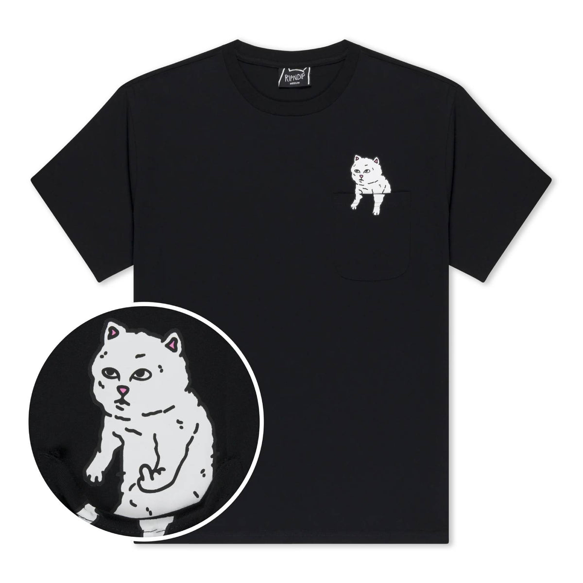 Camiseta Ripndip For Sale Pocket Black